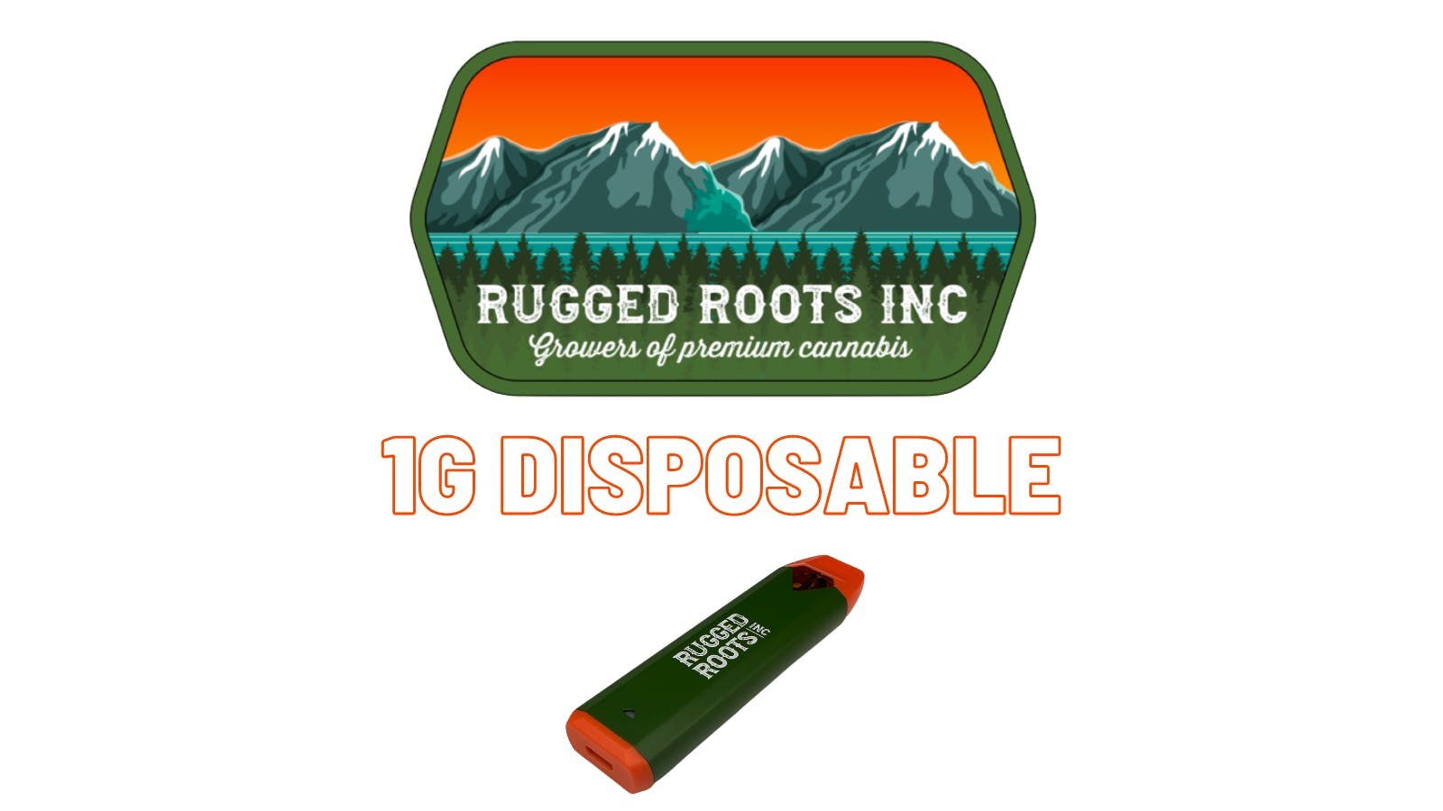 Rugged Roots - Gorilla Glue #4 1g Disposable Cart