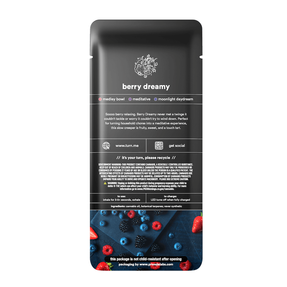 2.0g AIO | berry dreamy | botanica blends | down |