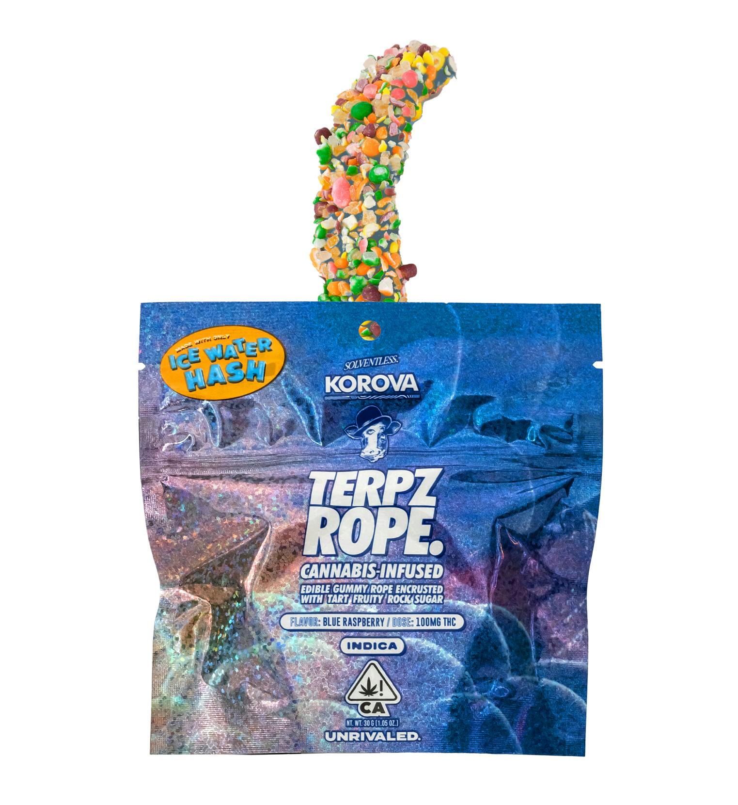Solventless Blue Raspberry Twerpz Rope 1 Solventless Blue Raspberry Twerpz Rope
