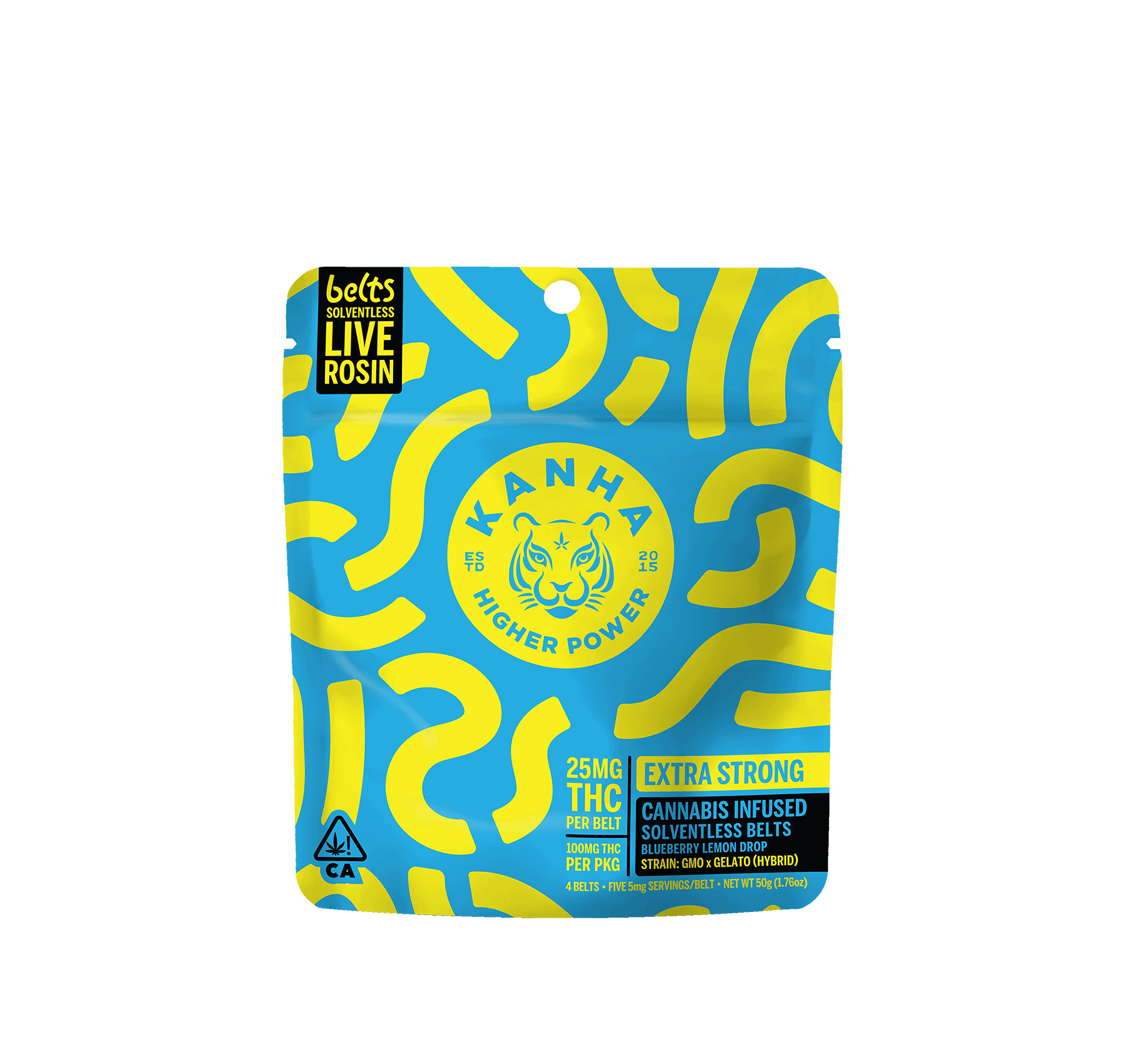 KANHA | Blueberry Lemon Drop Rosin Belts | GMO Cookies x Gelato | 4-pack