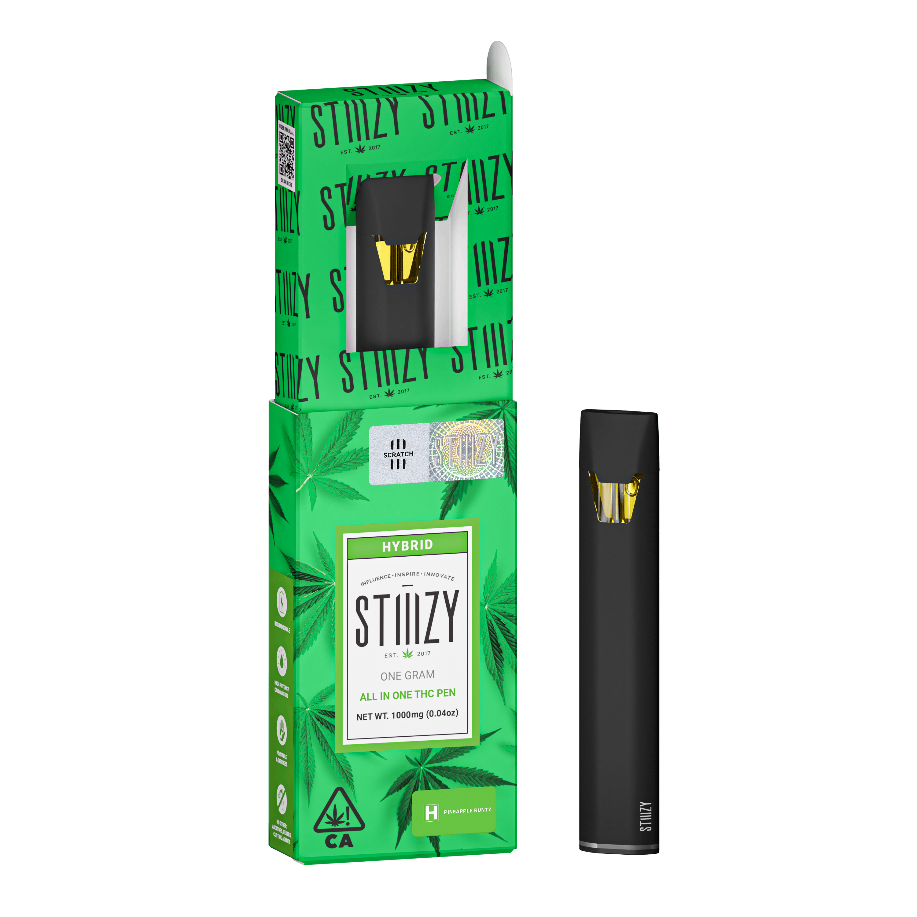 Vape - PINEAPPLE RUNTZ 1G All-In-One 3 Vape - PINEAPPLE RUNTZ 1G All-In-One