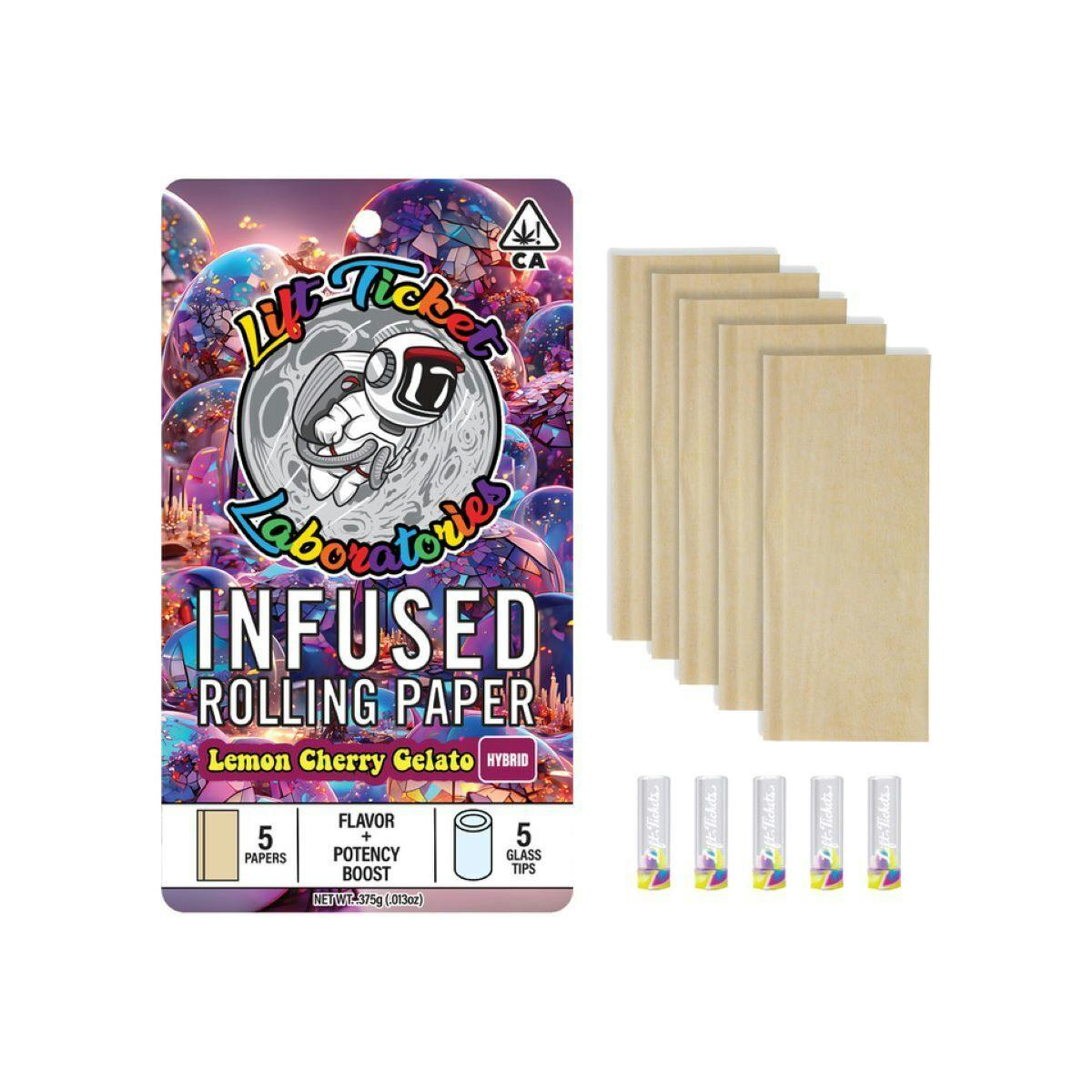 Lemon Cherry Gelato Infused Rolling Paper - 5 pack