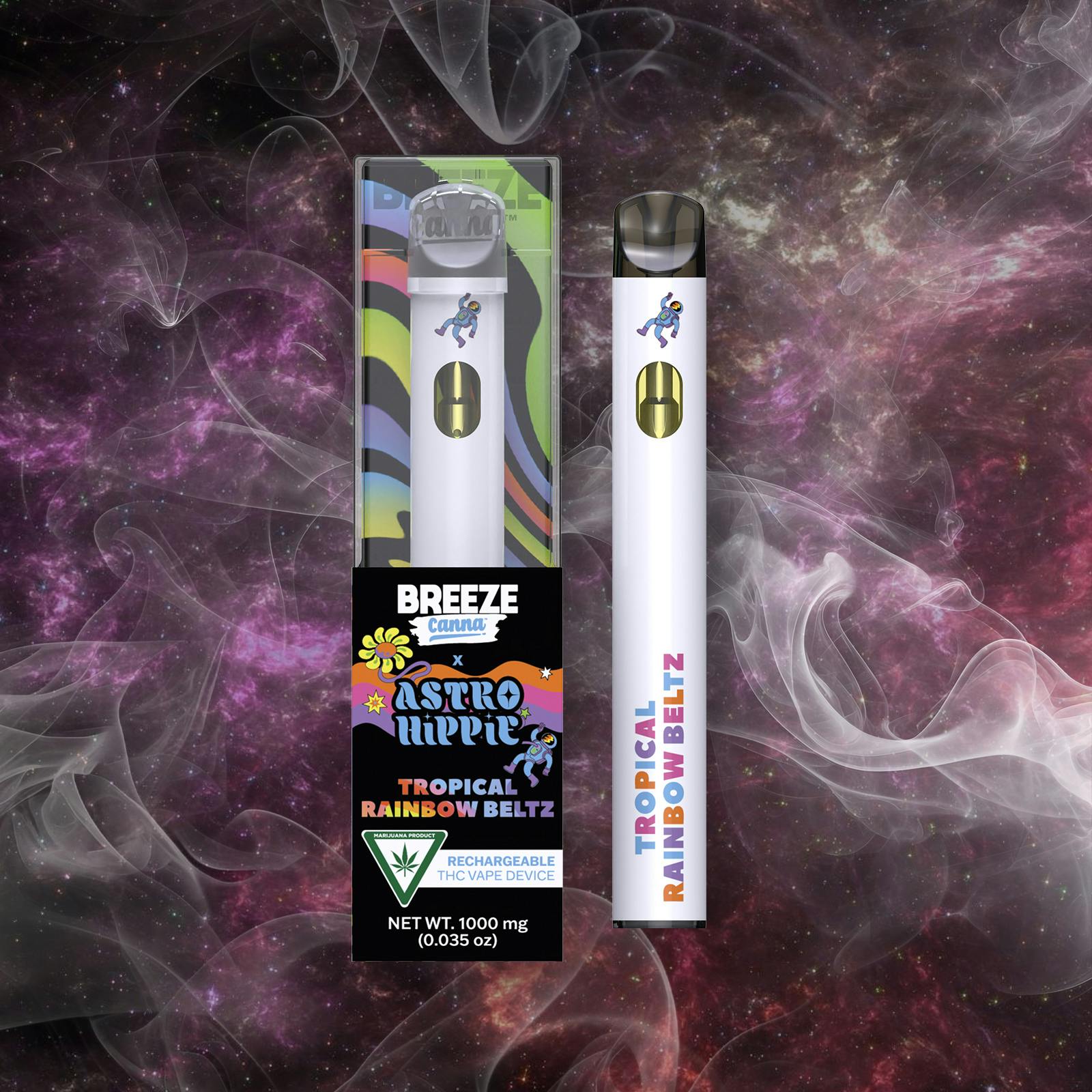 Tropical Rainbow Beltz X Astro Hippie 1g PLUS Vape Device — BREEZE Canna 1 Tropical Rainbow Beltz X Astro Hippie 1g PLUS Vape Device — BREEZE Canna