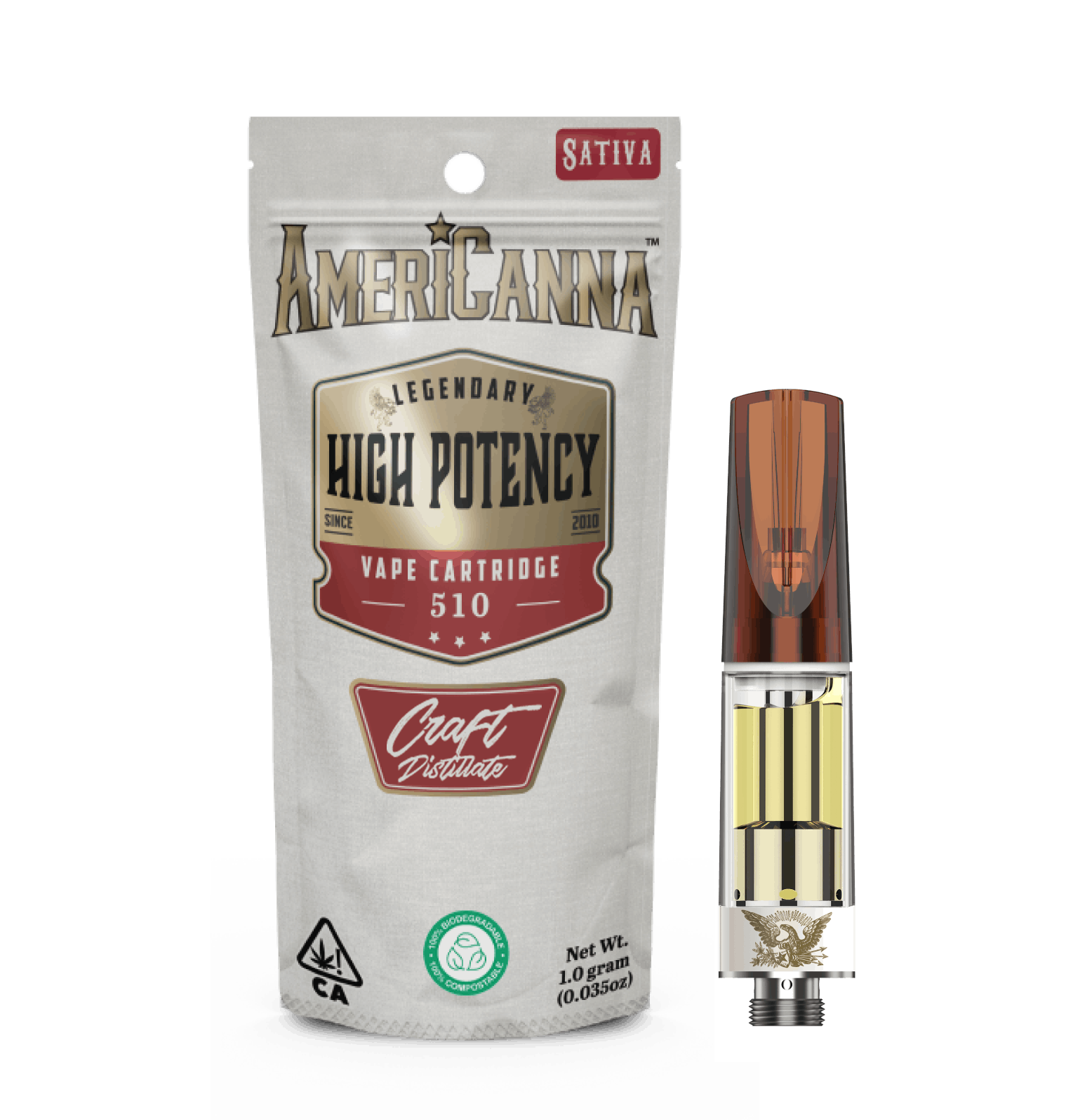 Strawnana 1g High Potency Distillate Vape Cart
