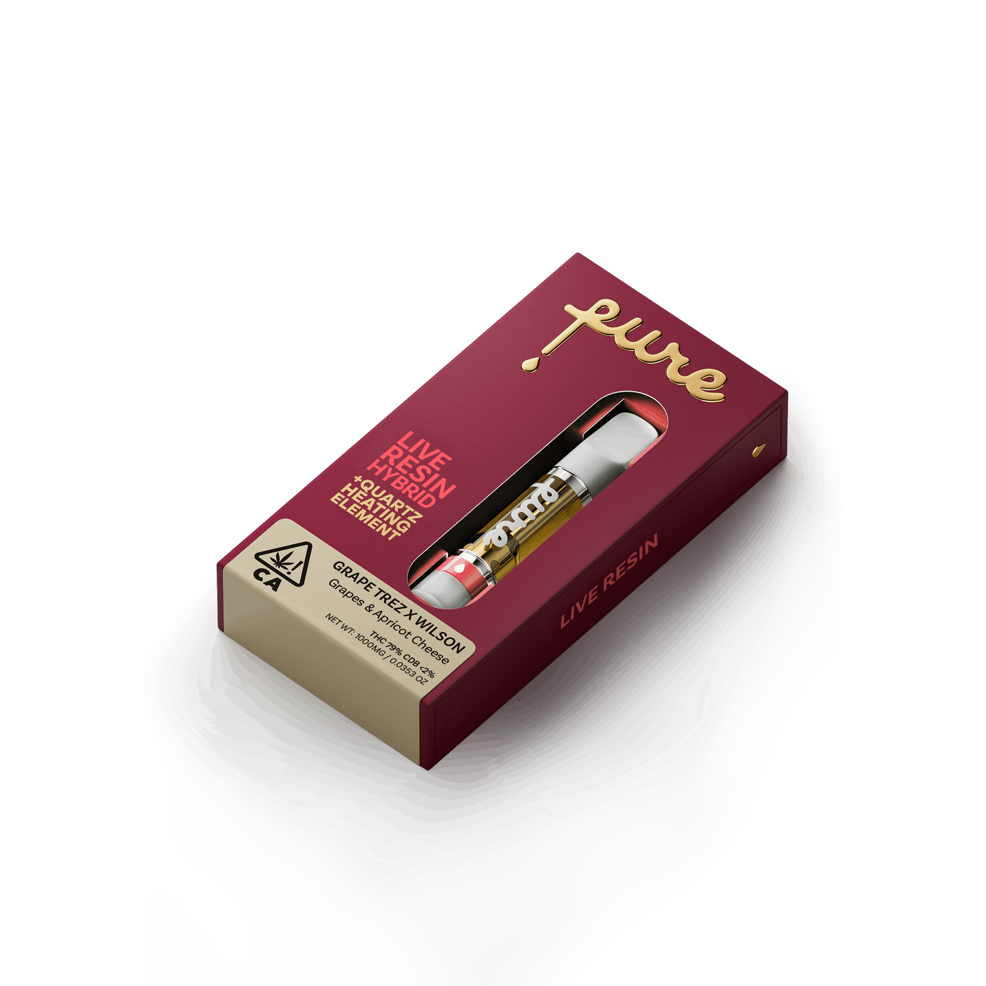 Pure Live Resin 1g Cartridge - Grape Trez x Wilson - Hybrid 3 Pure Live Resin 1g Cartridge - Grape Trez x Wilson - Hybrid