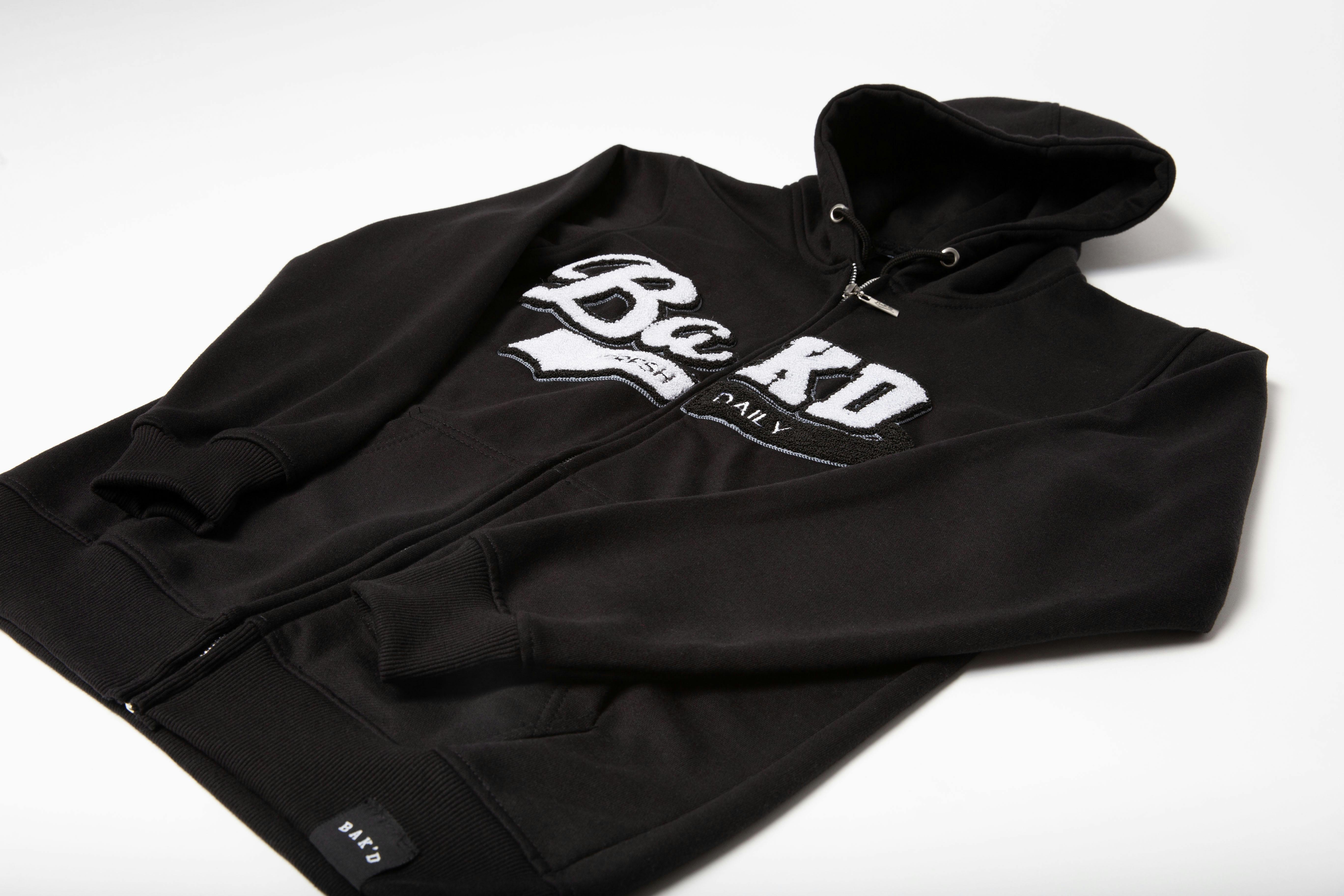 Bak'd Fresh Daily Zip Up Chanel Embroidered Hoodie 2 Bak'd Fresh Daily Zip Up Chanel Embroidered Hoodie