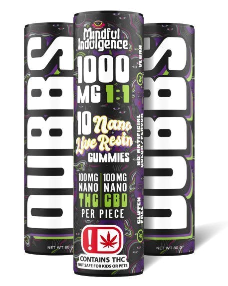 Mindful Indulgence - DUBBS - Raspberry Pineapple - 1000mg 1 Mindful Indulgence - DUBBS - Raspberry Pineapple - 1000mg