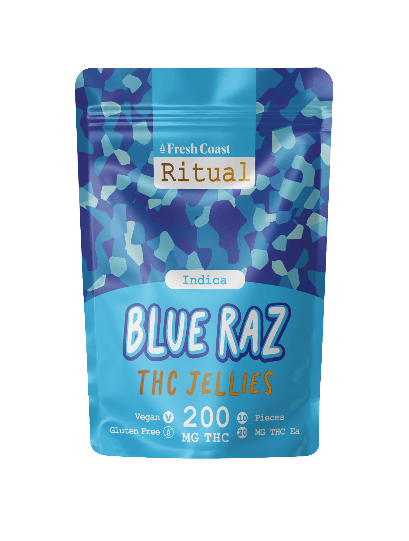 Blue Raz | Ritual 200mg Vegan Jellies | Indica 1 Blue Raz | Ritual 200mg Vegan Jellies | Indica
