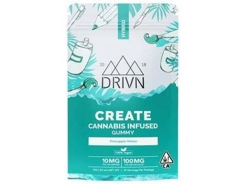 Platinum Vape DRIVN Create Pineapple Melon Gummies (10ct/100mg)