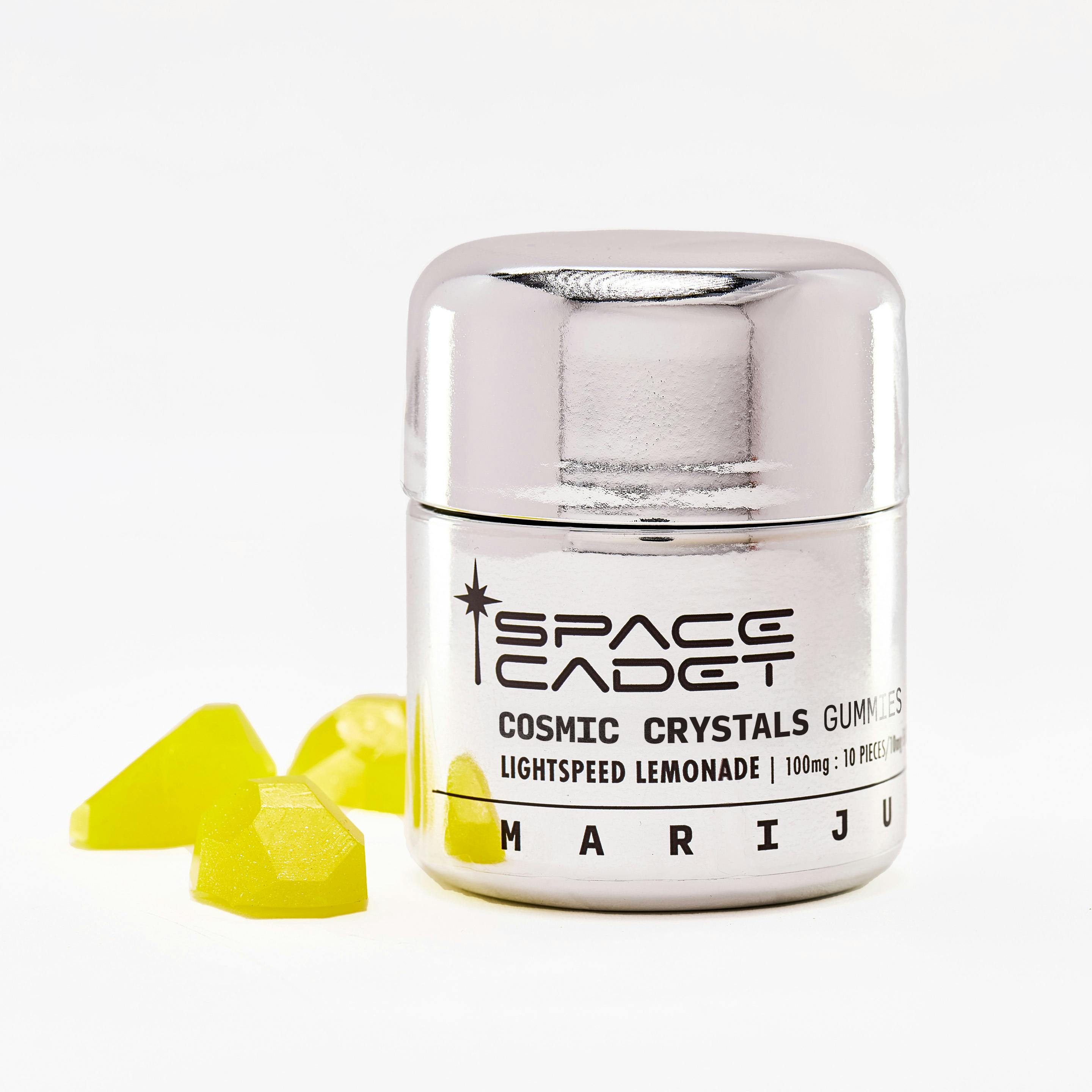 Lightspeed Lemonade 100mg Cosmic Crystals Gummies
