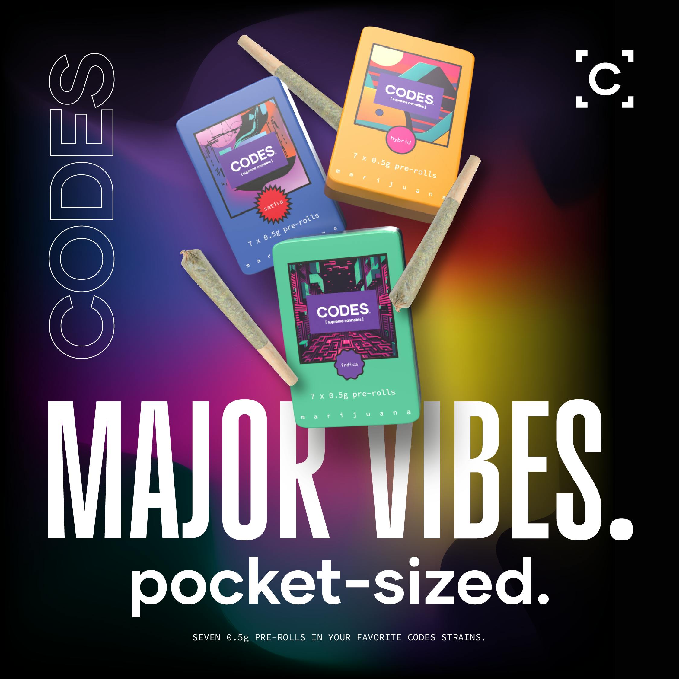 Codes: Pre-Roll Pack | Gelato Stomper | 0.5g ea | 7pk 1 Codes: Pre-Roll Pack | Gelato Stomper | 0.5g ea | 7pk