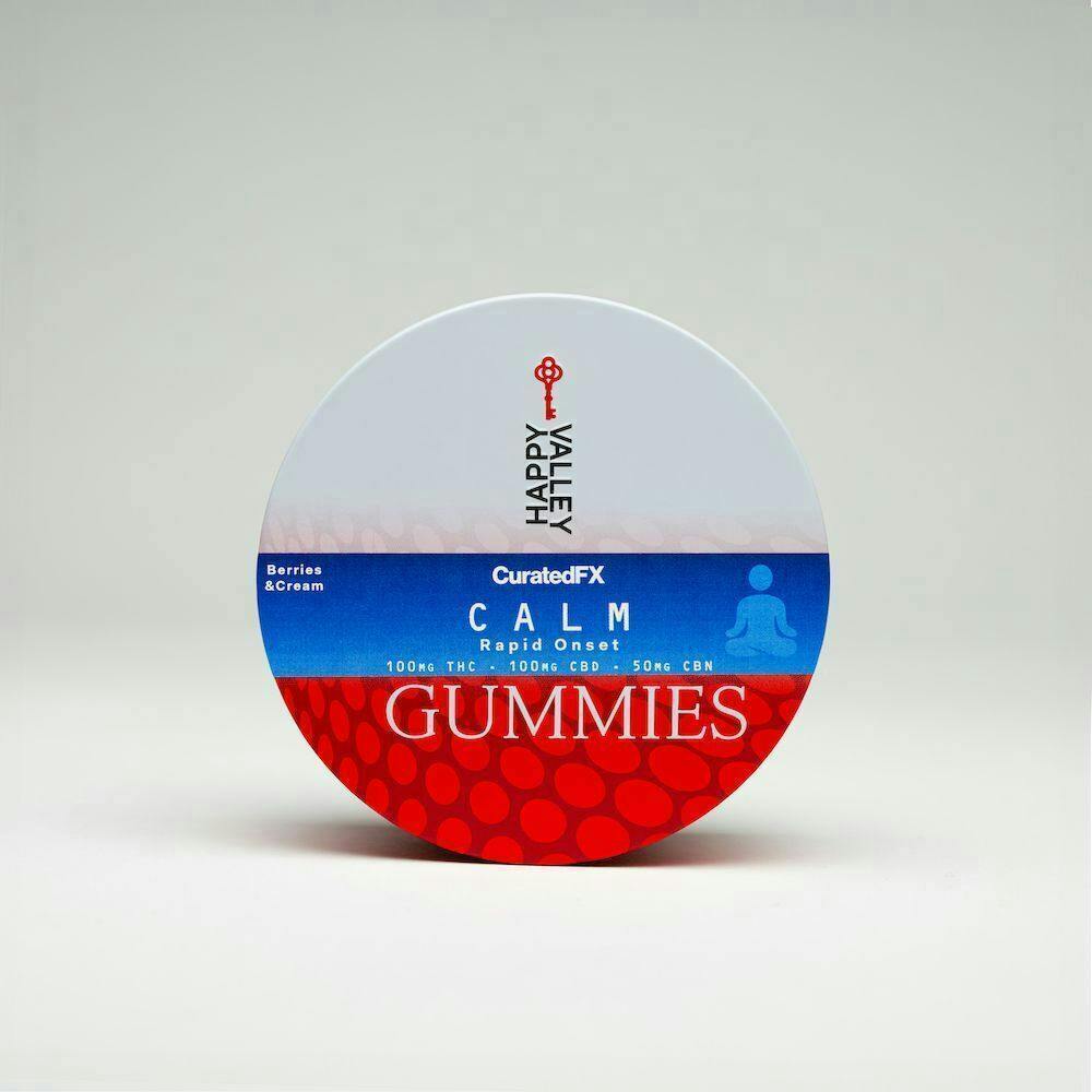 Calm - Berries and Cream | Curated FX Gummies 100mg