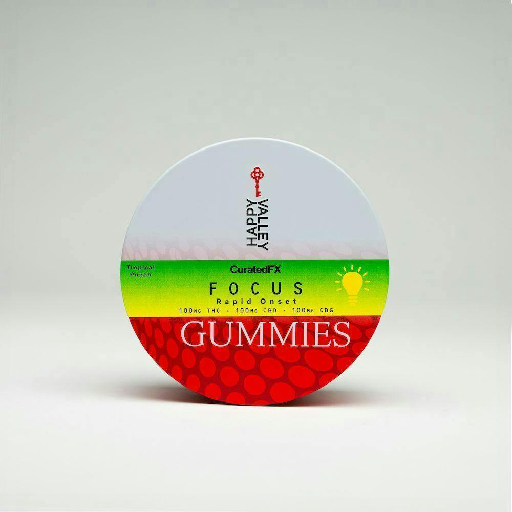 Focus - Tropical Punch | Curated FX Gummies 100mg