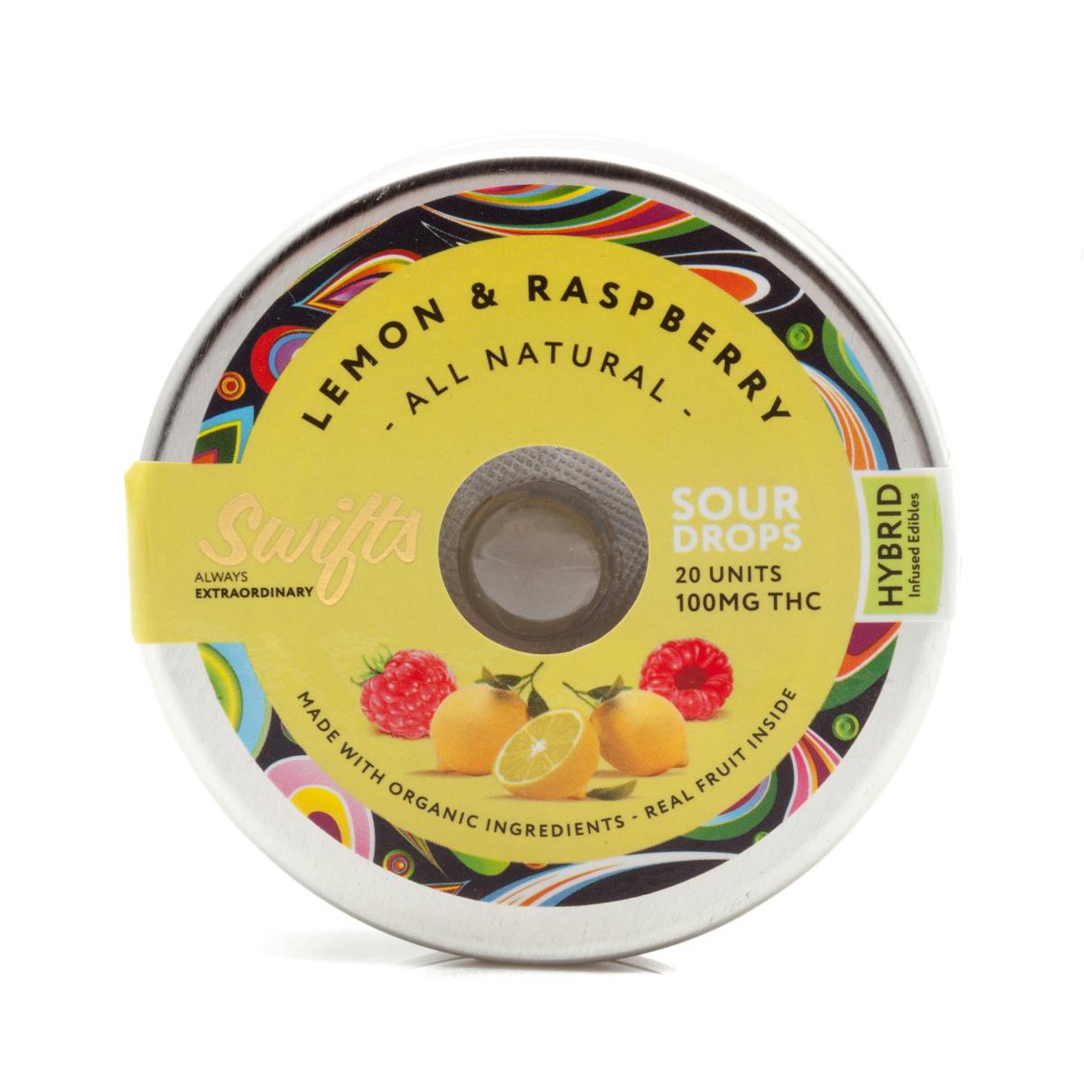 Lemon & Raspberry Sour Drops 100mg - Hybrid