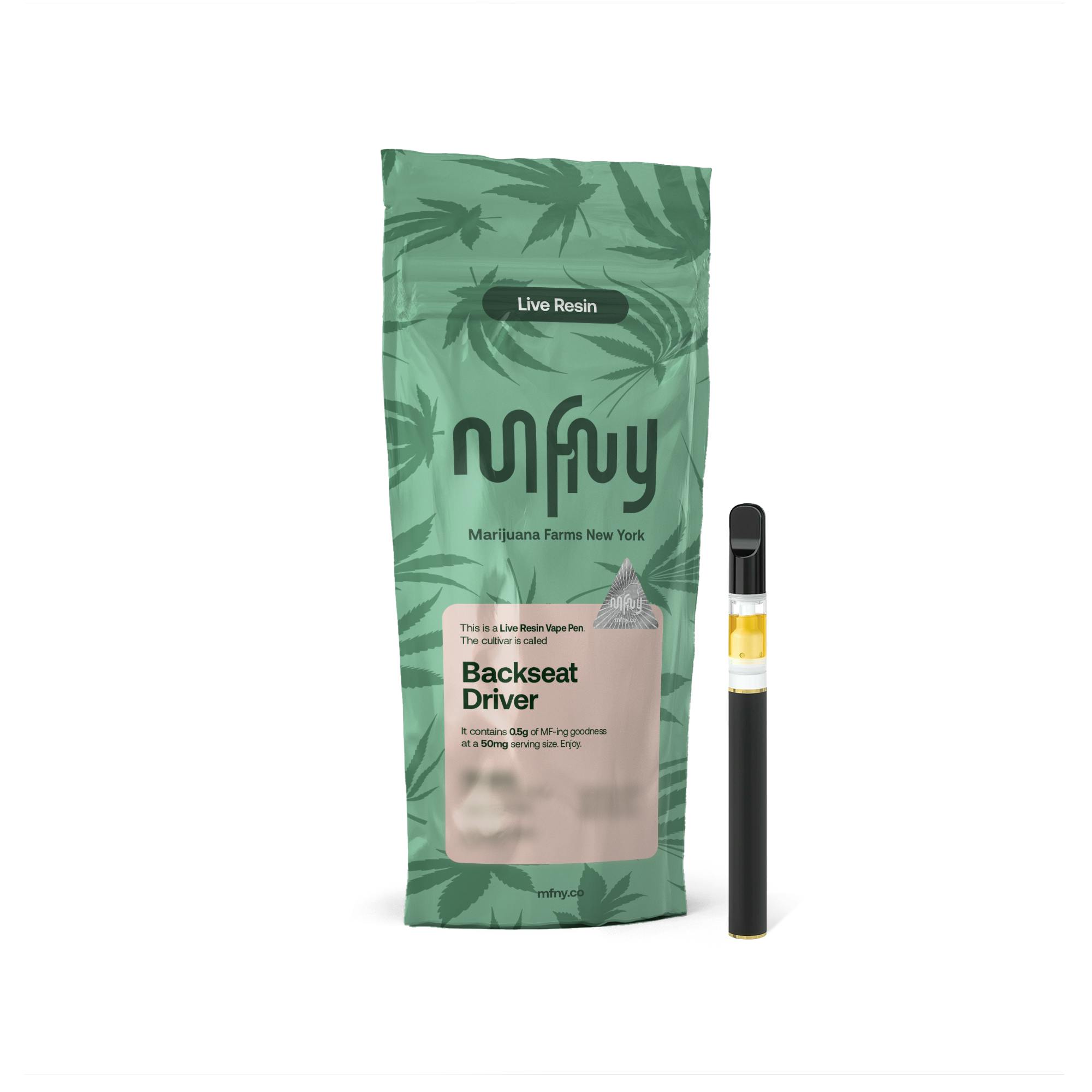 Backseat Driver Live Resin Rechargeable Pen | 0.5g