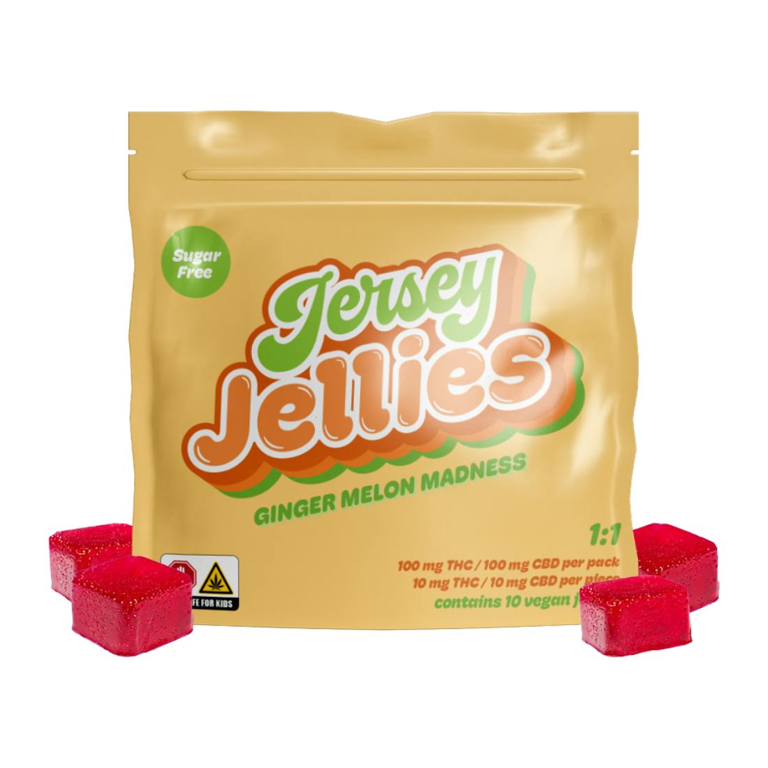 Cured Resin Sugar-Free Ginger Melon Madness Gummies