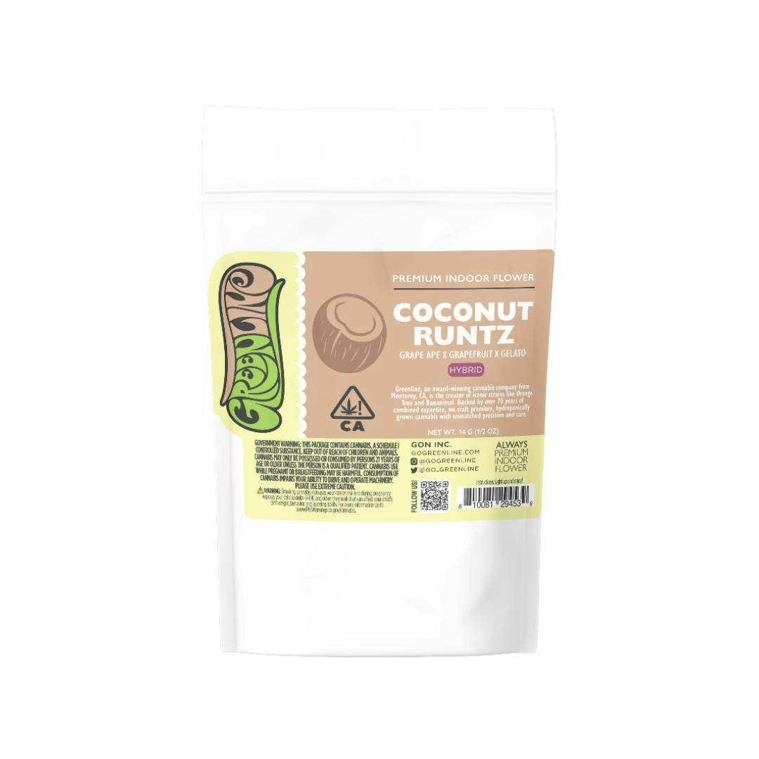 Coconut Runtz - 1/2 oz - Indoor - Hybrid - 14g