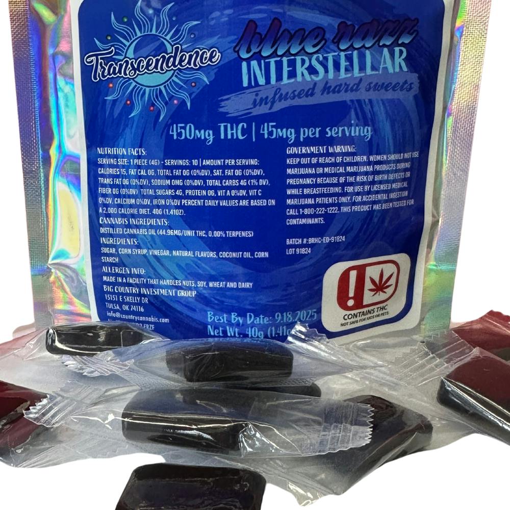 Blue Razz | Interstellar Infused Hard Sweets | Transcendence Lozenges