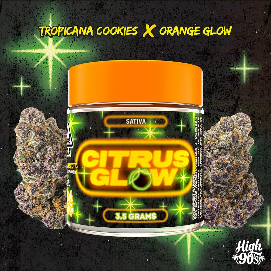 High 90s : Citrus Glow 3.5g Flower