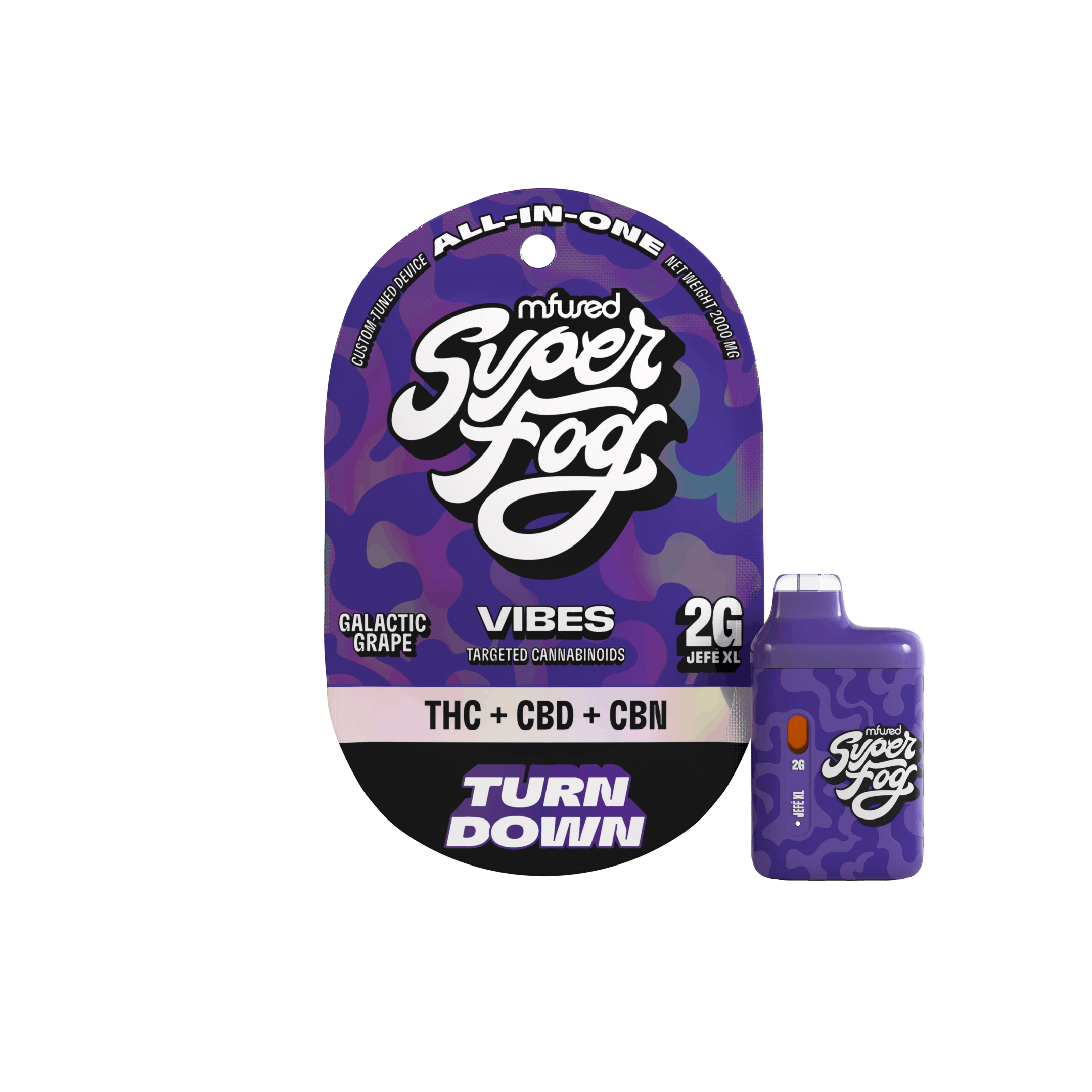 VIBES Targeted Cannabinoids 2g Jefé - Turn Down 1 VIBES Targeted Cannabinoids 2g Jefé - Turn Down