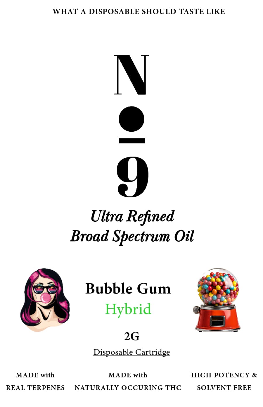 2g Bubble Gum Disposable