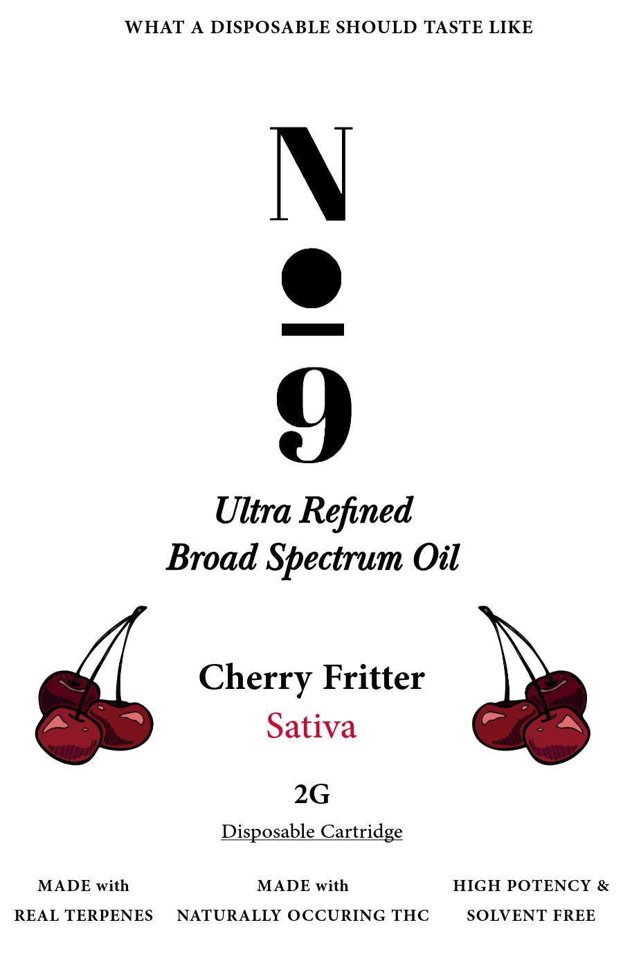 2g Cherry Fritter Disposable