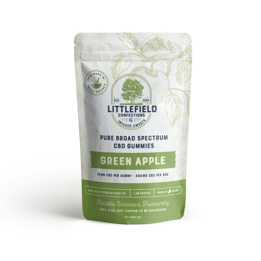 Green Apple CBD Gummies 10mg/pc 300mg Total