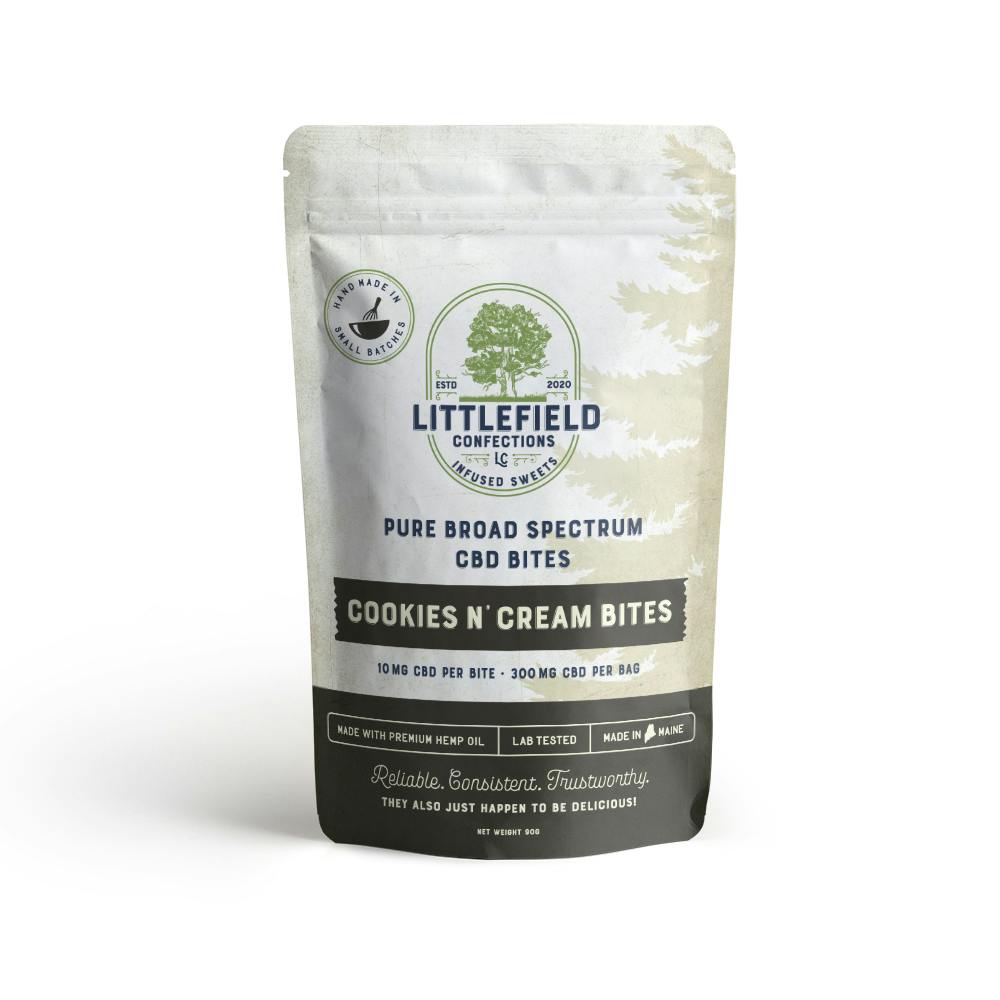 Cookies & Cream CBD Bites 10mg/pc 300mg Total