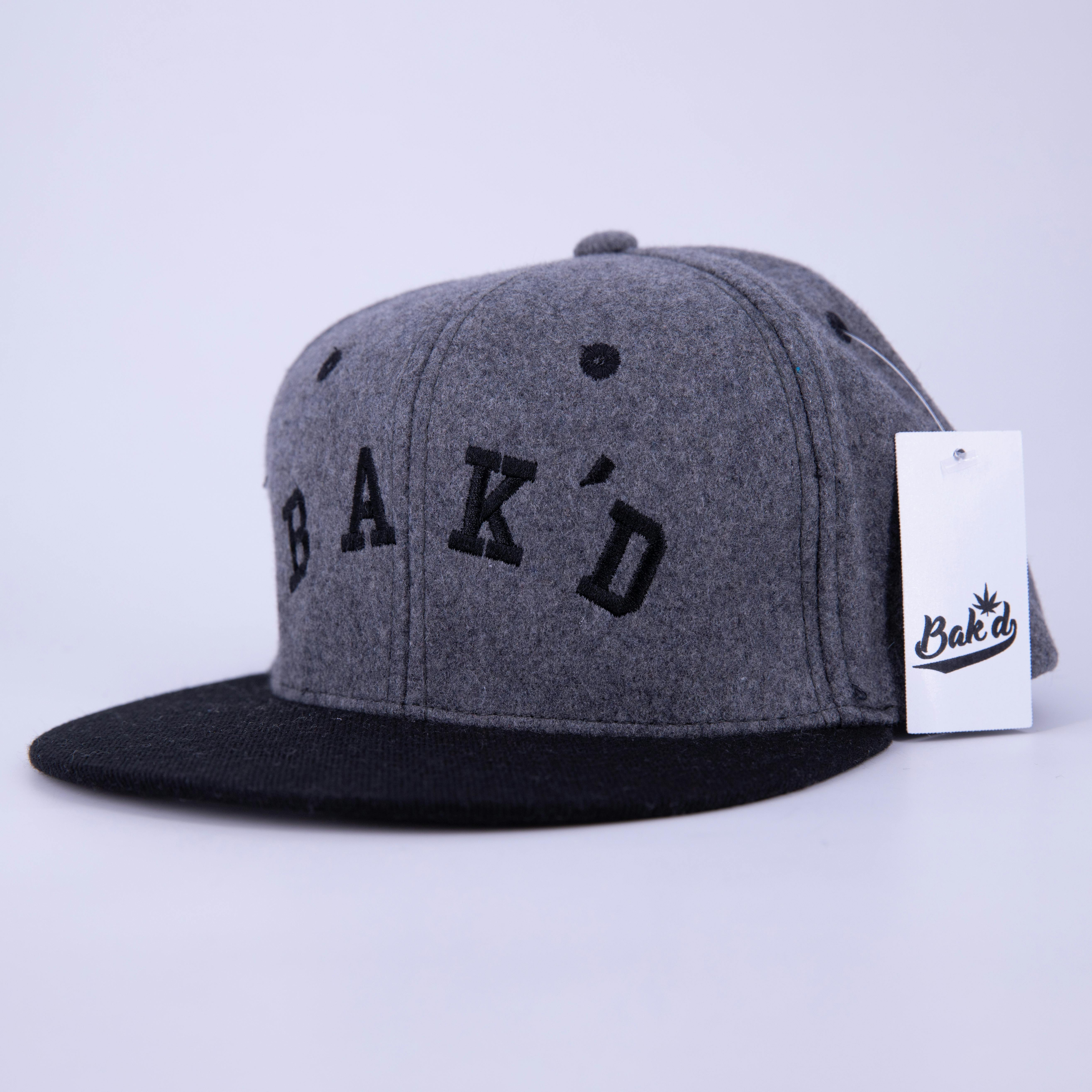 Bak'd Snapback Hat Collegiate (Blue/Gray) 1 Bak'd Snapback Hat Collegiate (Blue/Gray)
