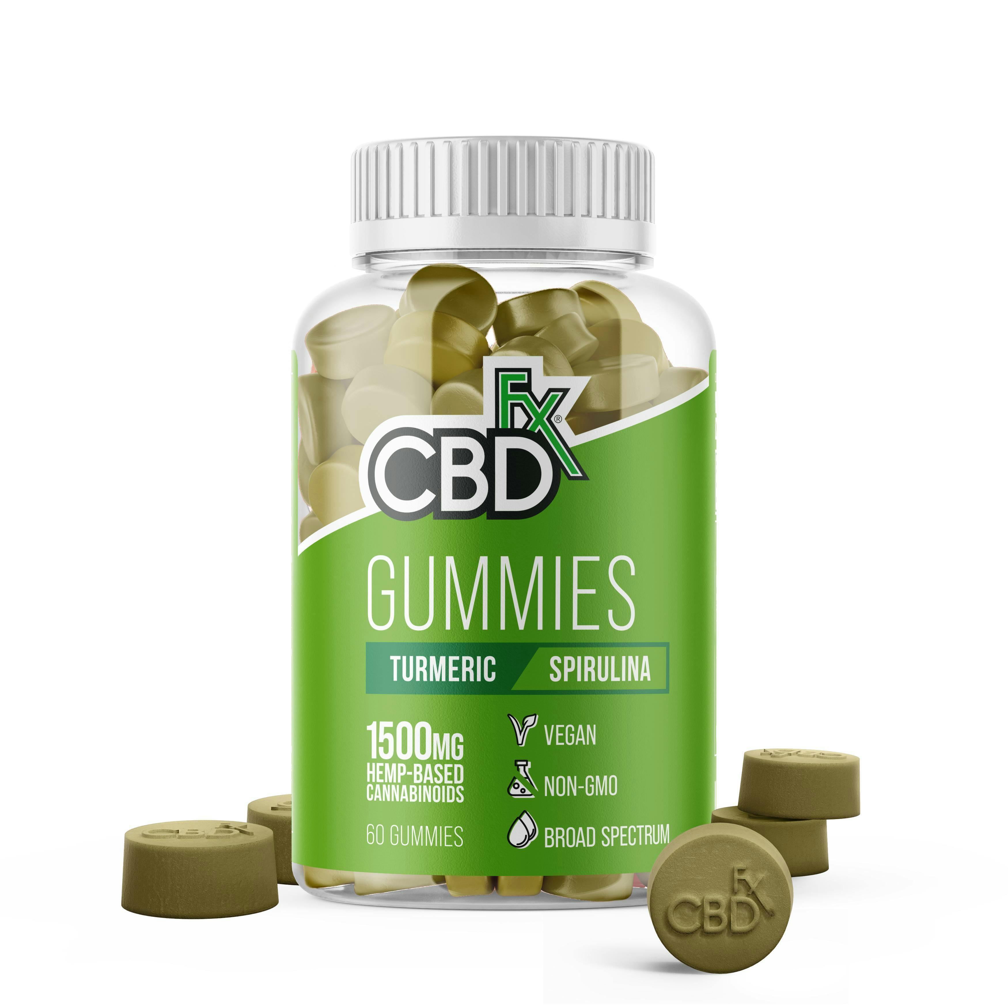 CBD Gummies with Turmeric and Spirulina 1500mg 1 CBD Gummies with Turmeric and Spirulina 1500mg