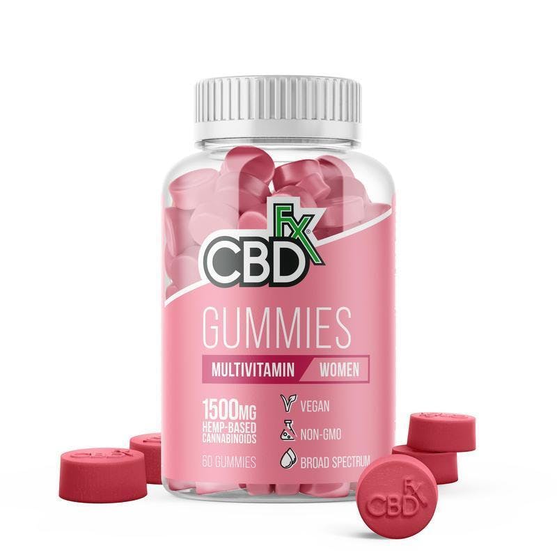 CBDfx - Womens Multi Vitamin Gummy - 60ct Bottle - 1500mg 1 CBDfx - Womens Multi Vitamin Gummy - 60ct Bottle - 1500mg