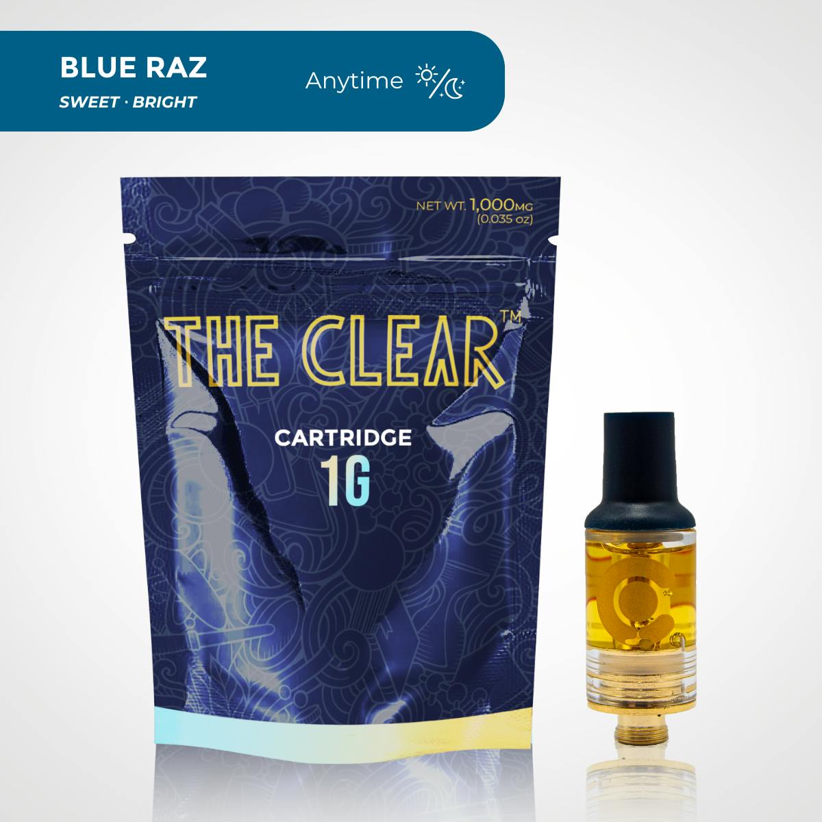 The CLEAR Original Cartridge 1000mg | Blue Raz 1 The CLEAR Original Cartridge 1000mg | Blue Raz