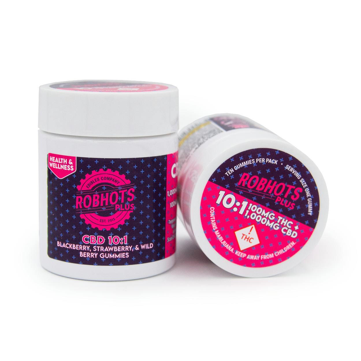 ROBHOTS Plus Gummies | REC | Multipack 10:1s (CBD:THC) 1 ROBHOTS Plus Gummies | REC | Multipack 10:1s (CBD:THC)