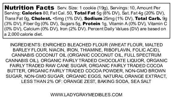 Lady Gray - Medibles - Cookies - Orange Chocolate Chip