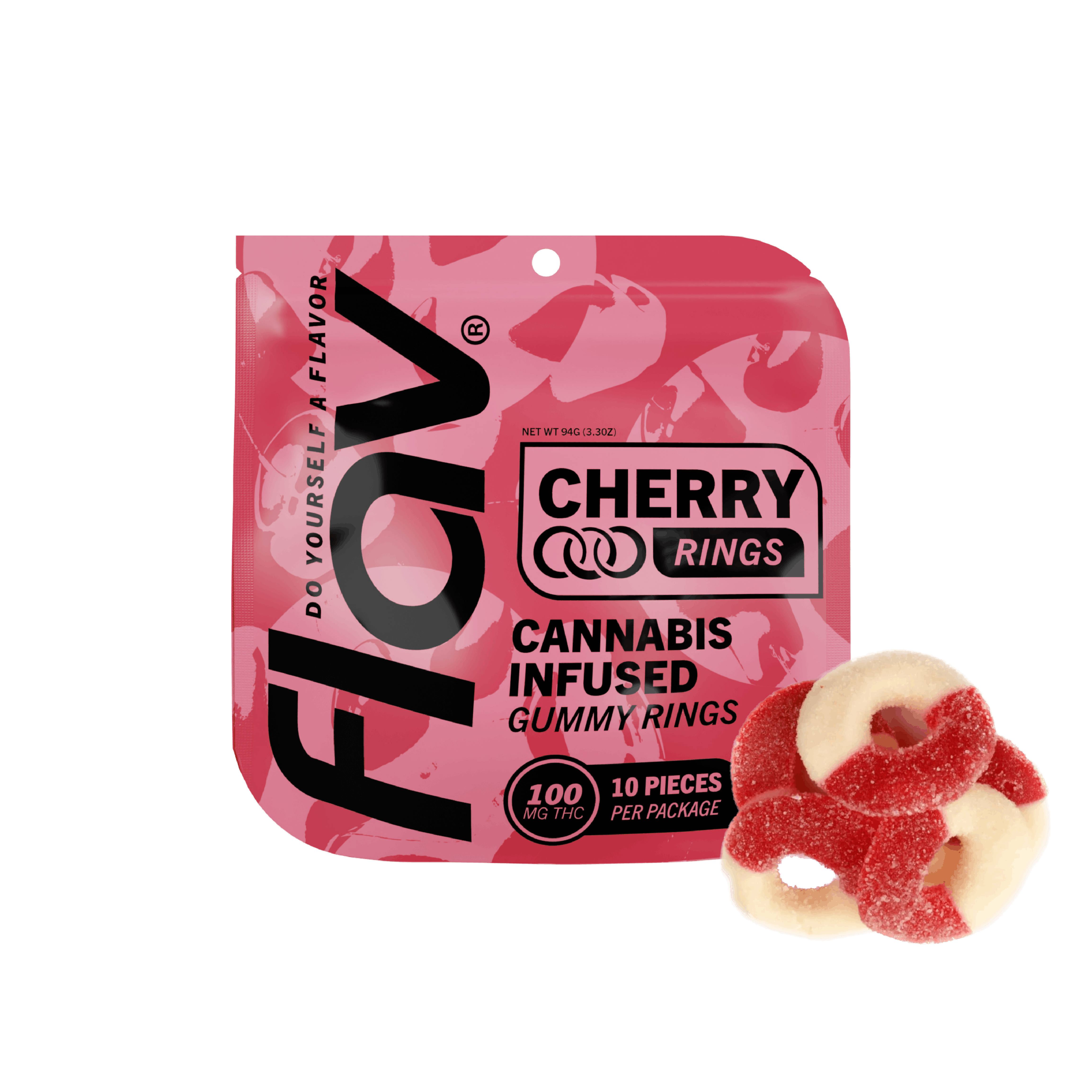 Ring - Cherry - 100mg 2 Ring - Cherry - 100mg