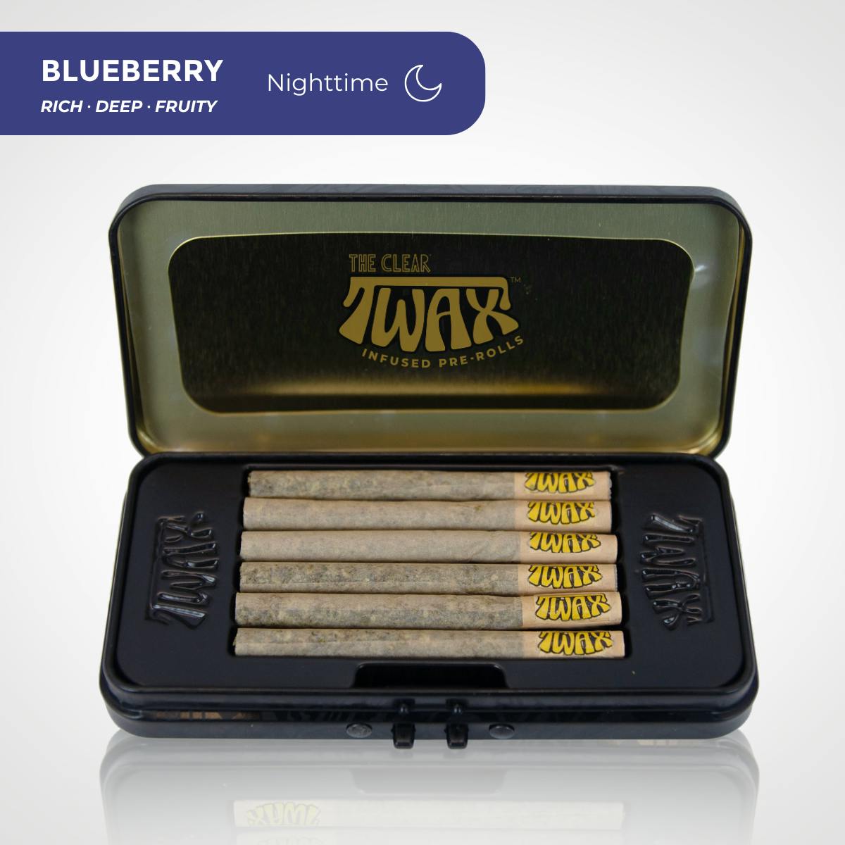 TWAX Mini Infused Pre-rolls 3g [6 Pack] | Blueberry
