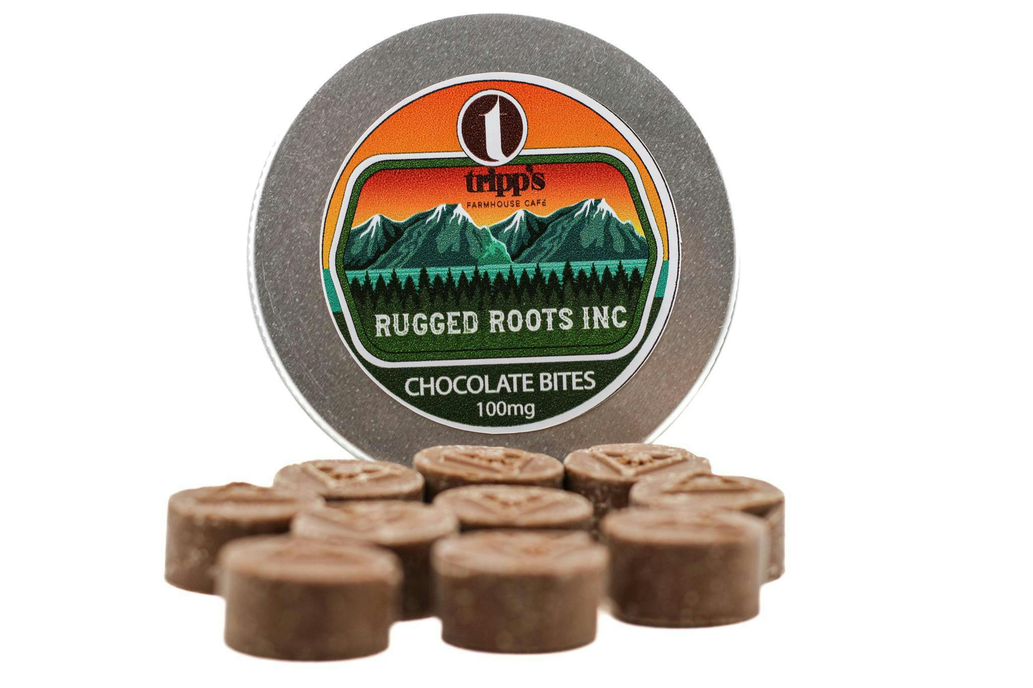 Rugged Roots+Tripp's - Chocolate Bites 100mg