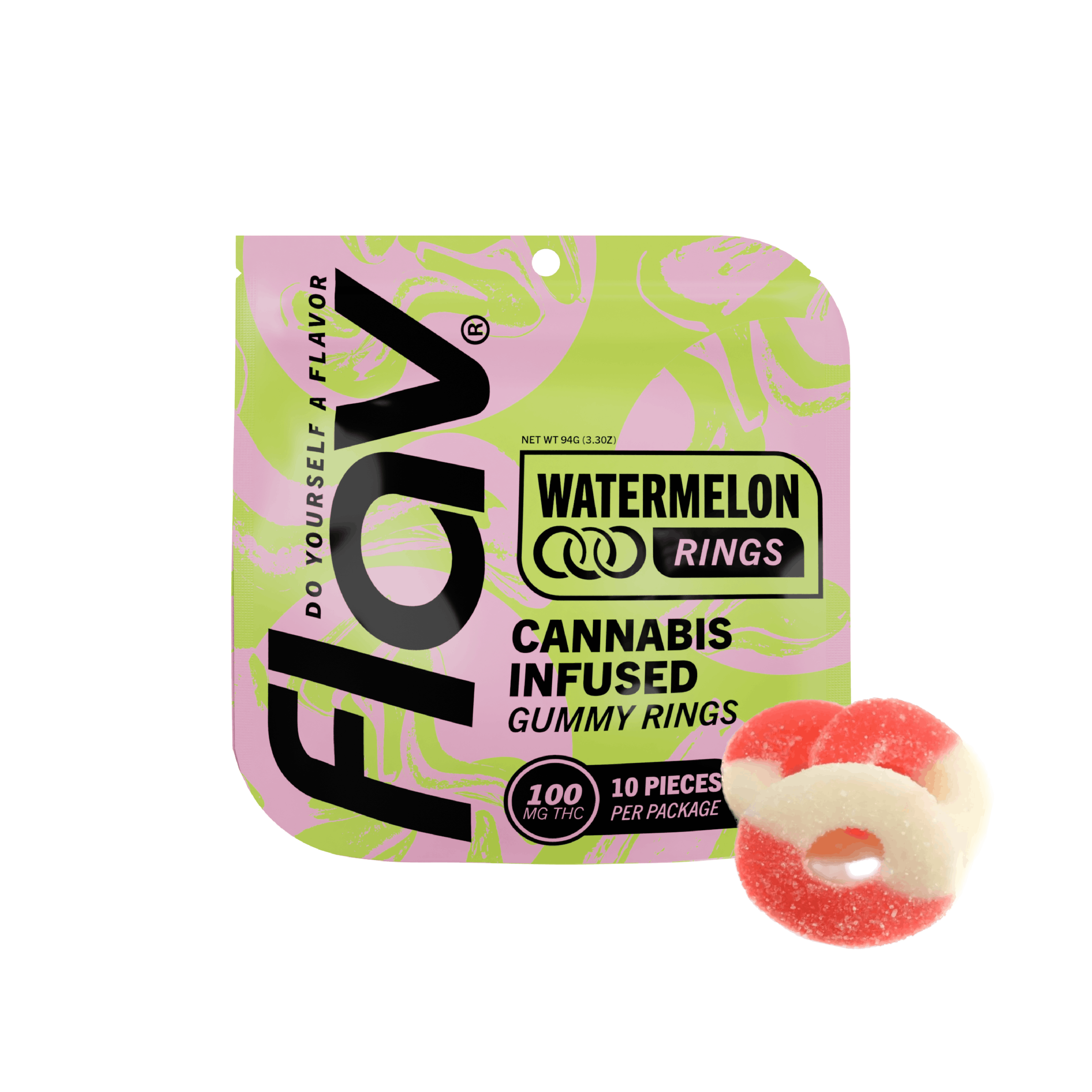 Ring - Watermelon - 100mg 2 Ring - Watermelon - 100mg