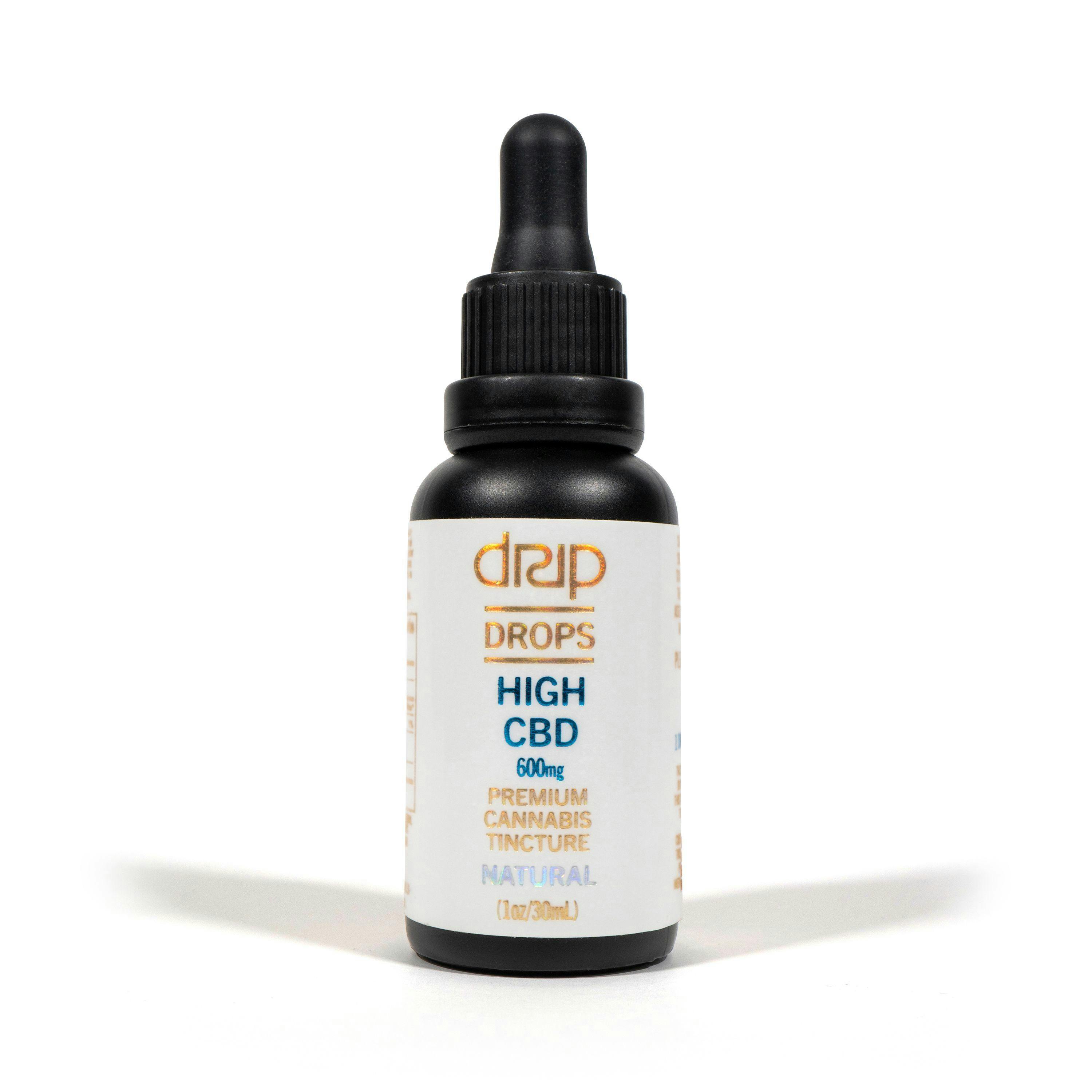 DRIP DROPS 600mg - High CBD - Natural