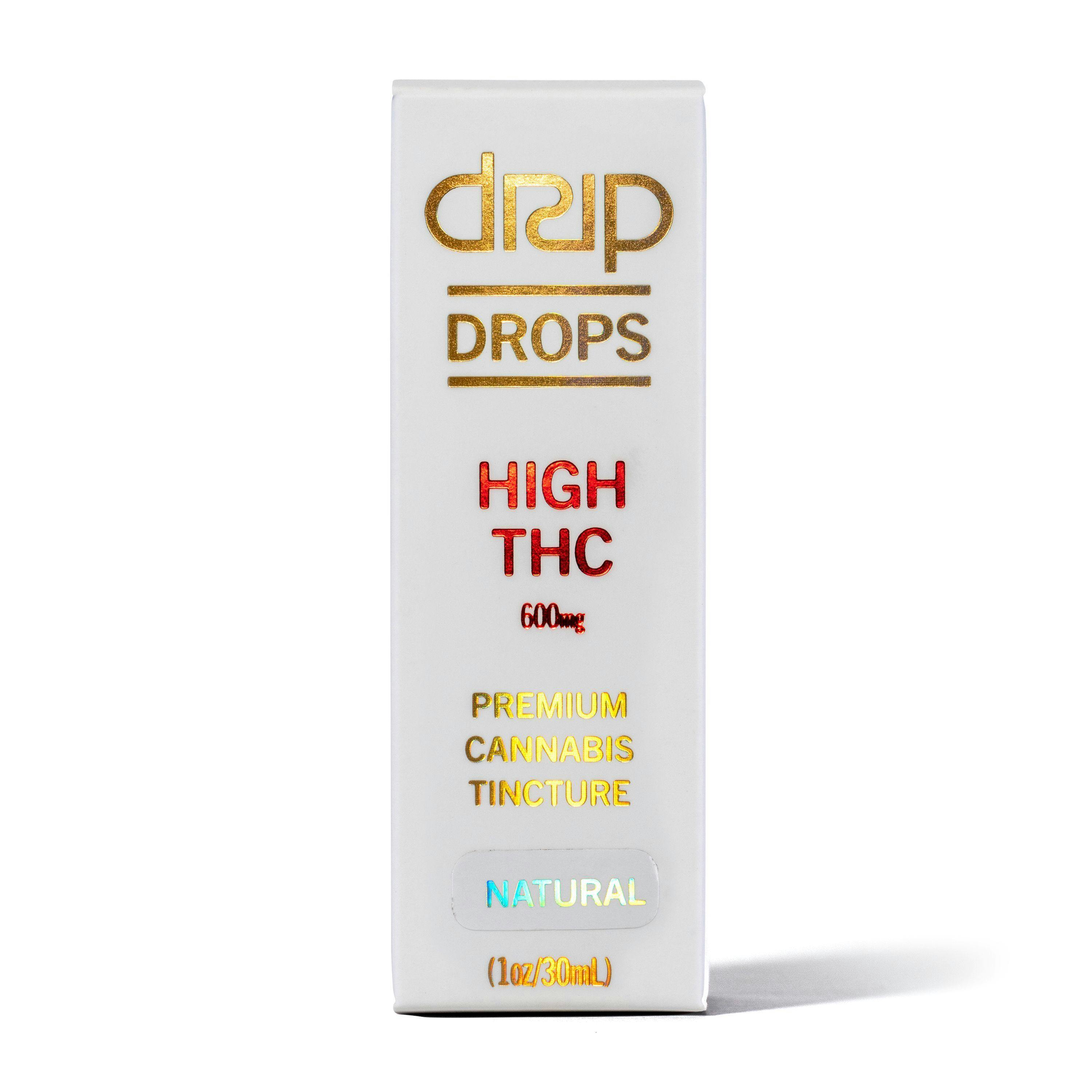 DRIP DROPS 600mg - High THC - Natural 1 DRIP DROPS 600mg - High THC - Natural
