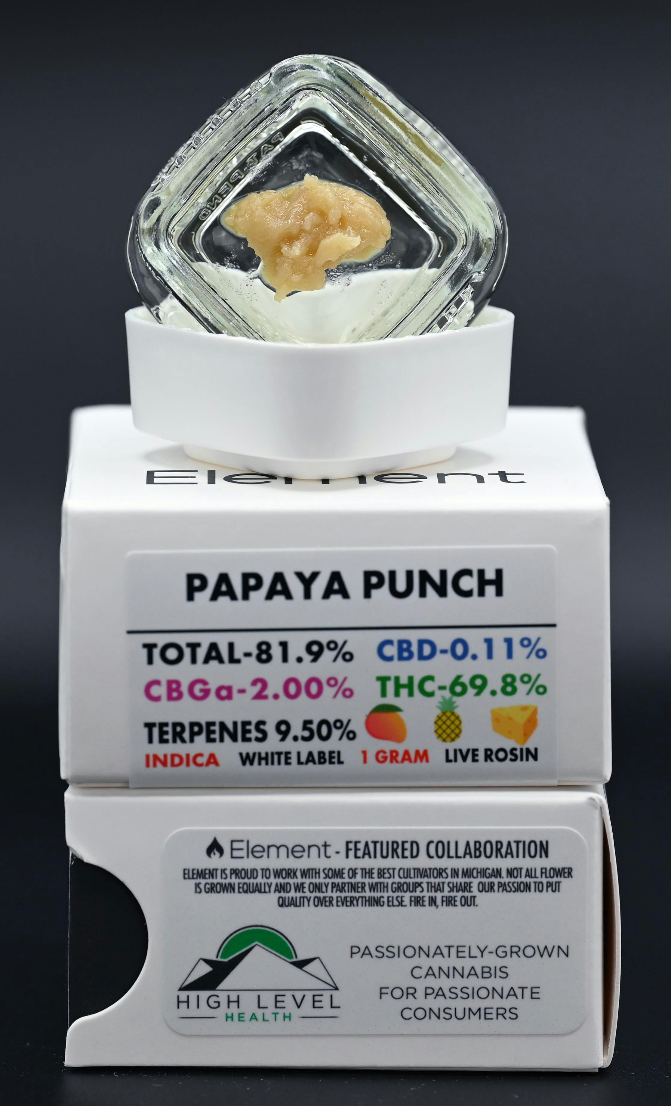 Element Live Rosin 1G - Papaya Punch