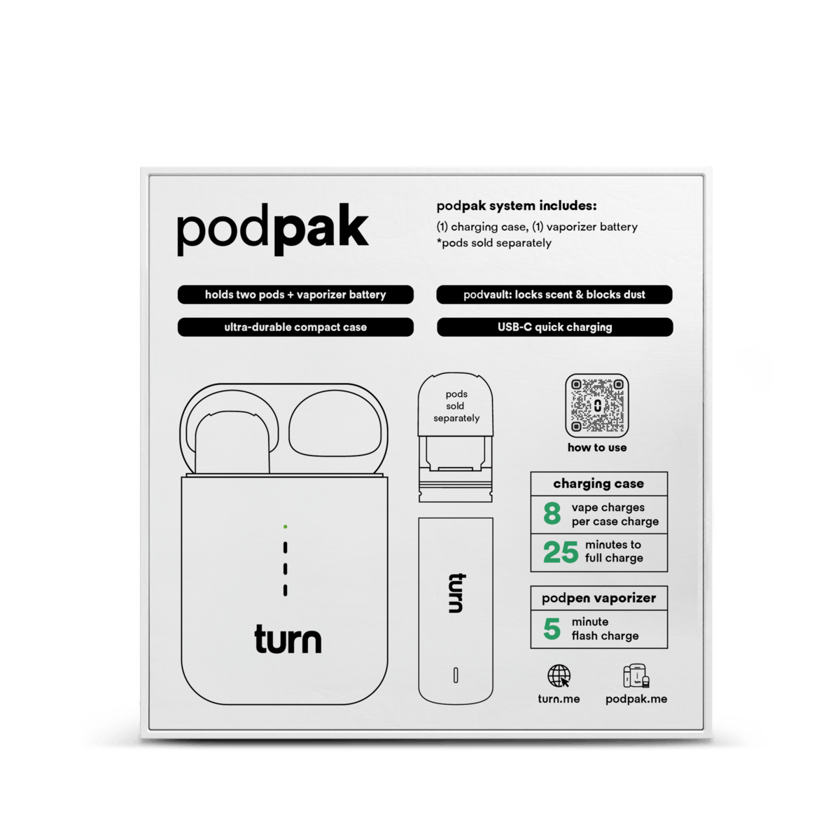podpak | white battery 2 podpak | white battery