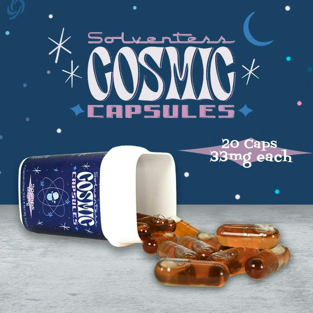 Cosmic Capsules - Solventless - 33mg/Capsule 1 Cosmic Capsules - Solventless - 33mg/Capsule