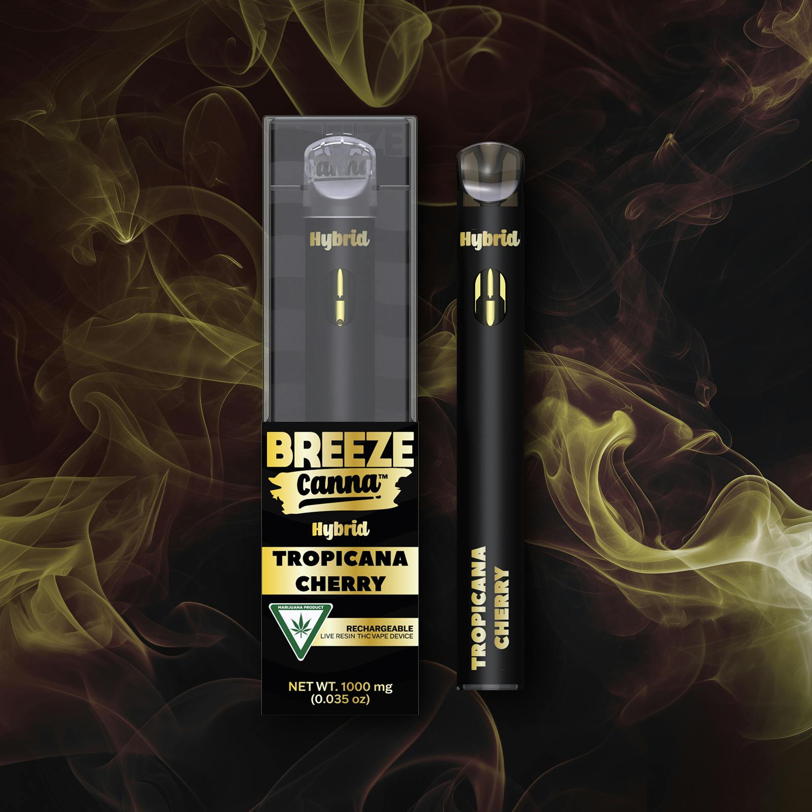 Tropicana Cherry - Hybrid Live Resin 1g PLUS Vape Device — BREEZE Canna 1 Tropicana Cherry - Hybrid Live Resin 1g PLUS Vape Device — BREEZE Canna