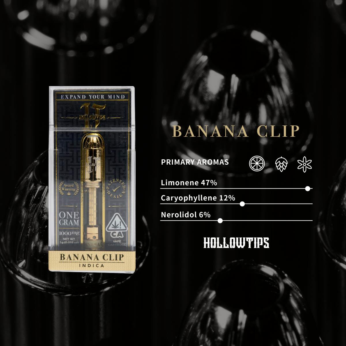 Hollowtips Banana Clip Cartridge 1000mg
