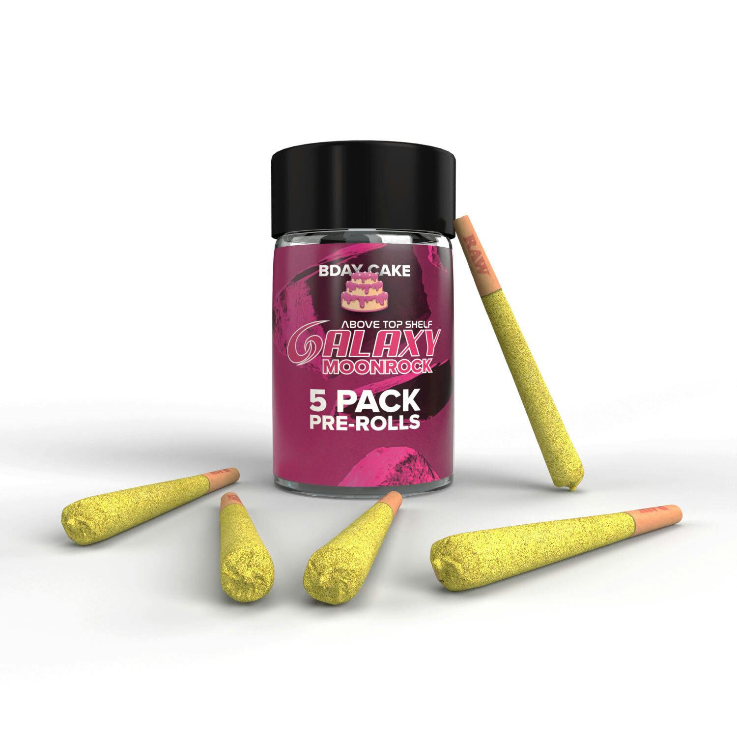 Birthday Cake Moonrock Preroll 5 Pack