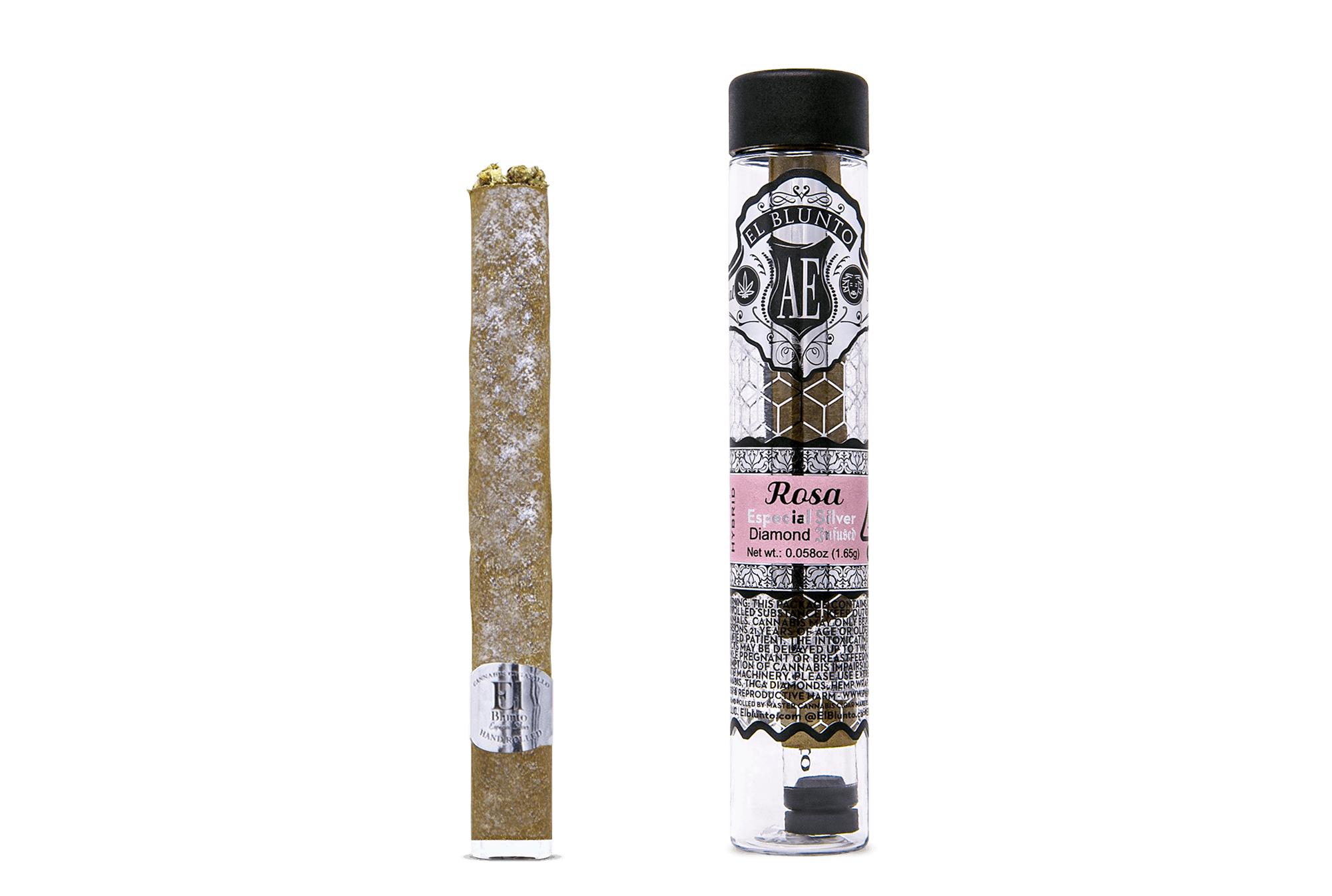 El Blunto Silver - Diamond Infused - Rosa - 1.65G 1 El Blunto Silver - Diamond Infused - Rosa - 1.65G