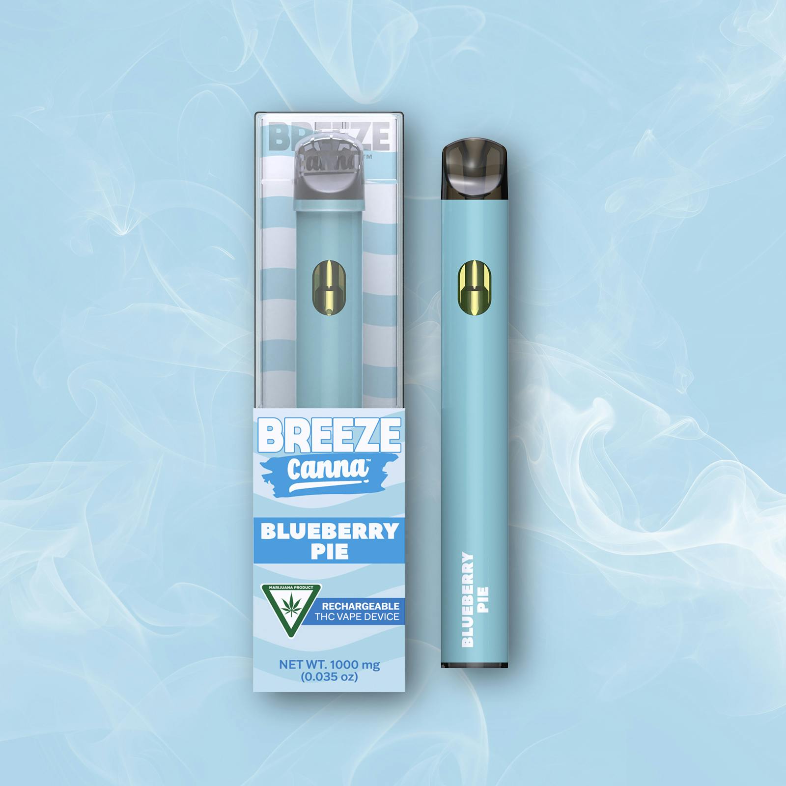 Blueberry Pie - Classic 1g PLUS Vape Device — BREEZE Canna