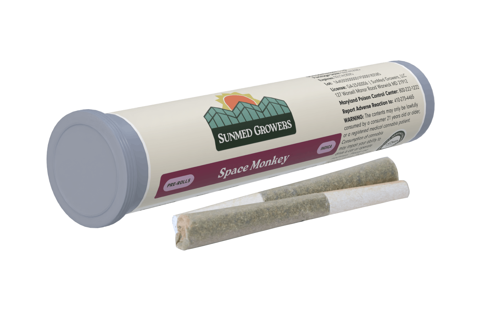 Space Monkey Pre Roll 0.5g/2 Pack 1 Space Monkey Pre Roll 0.5g/2 Pack