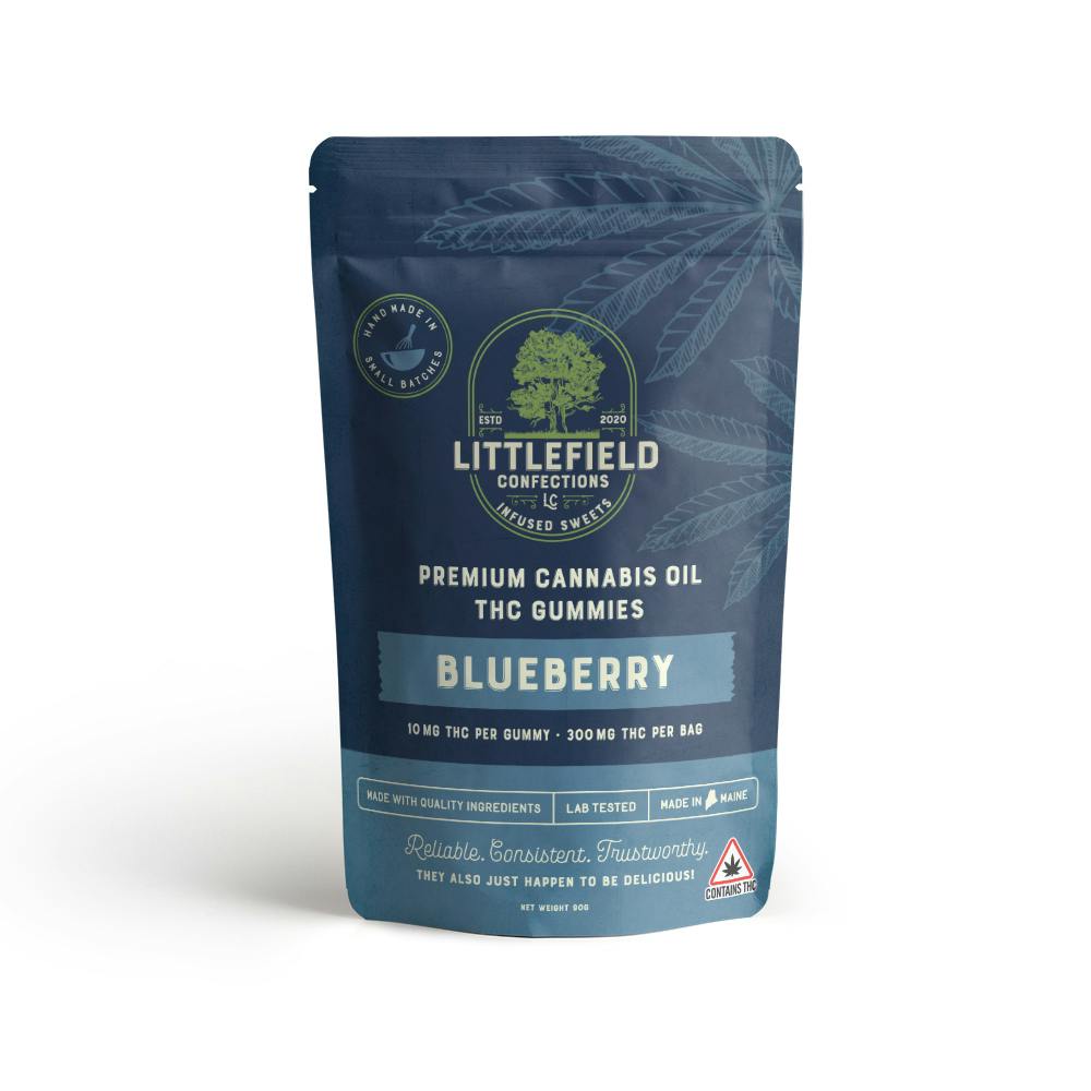 Blueberry THC Gummies 10mg/pc 300mg Total